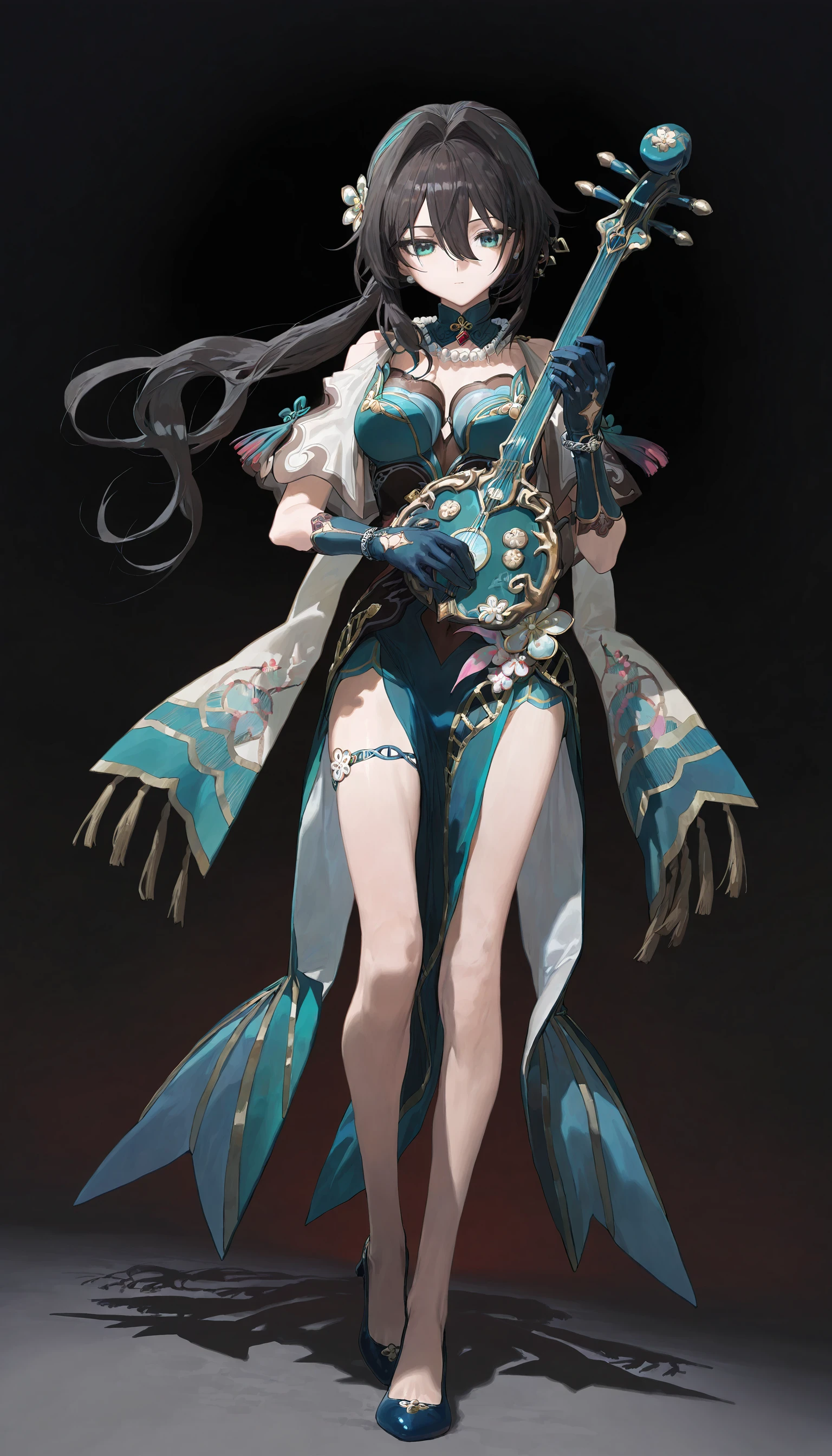 blue  hair,hentail realism, shadowing,，character sheets, reference sheet, Standing painting, 8K, Super detail, 1080p, Women's HD，Slim，femele, 16k, A high resolution, Best quality, High quality, Anatomically correct, Masterpiece, ccurate, hyper HD，As graceful as a swan，unreal-engine， Ghibli-like colors,   anime big breast,  Standing painting, angle of view,Mecha girl，Yarn skirt，ssee-through，