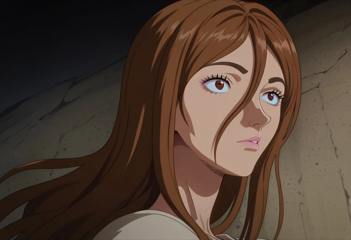 masterpiece, best quality, newest, absurdres, highres, anime, anime style, berserk, Luca-Berserk-IL.V1.2, brown hair, brown eyes, long hair, hair between eyes,