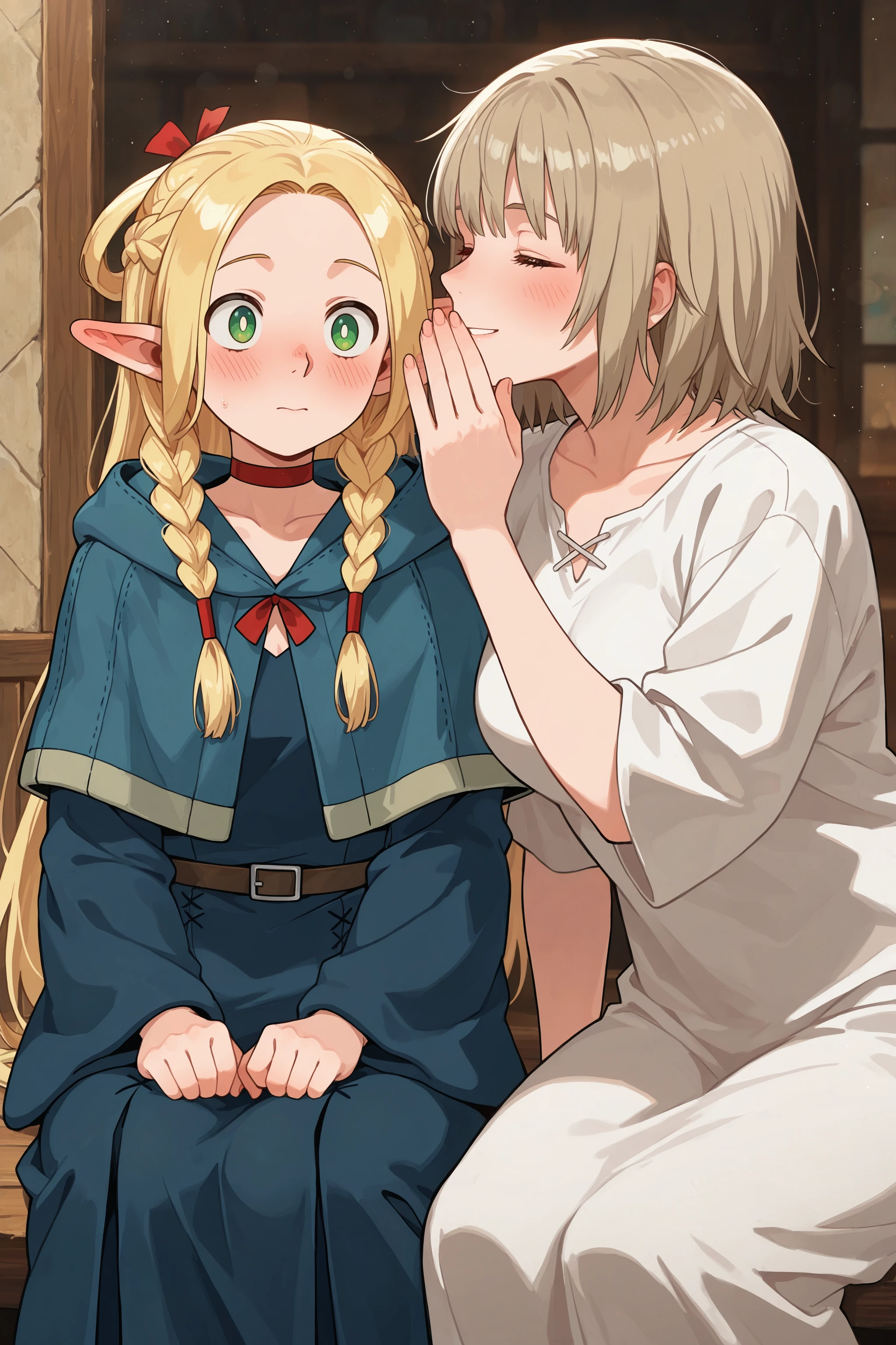 masterpiece, best quality, absurdres, safe
[2girls:1girl:0.3], marcille, whispering in ear
sitting
BREAK
masterpiece, best quality, absurdres, safe
[2girls:1girl:0.3], falin thorden, whispering in ear
closed eyes, smile
<lora:whispering_in_ear_il_2_right_to_left:1>