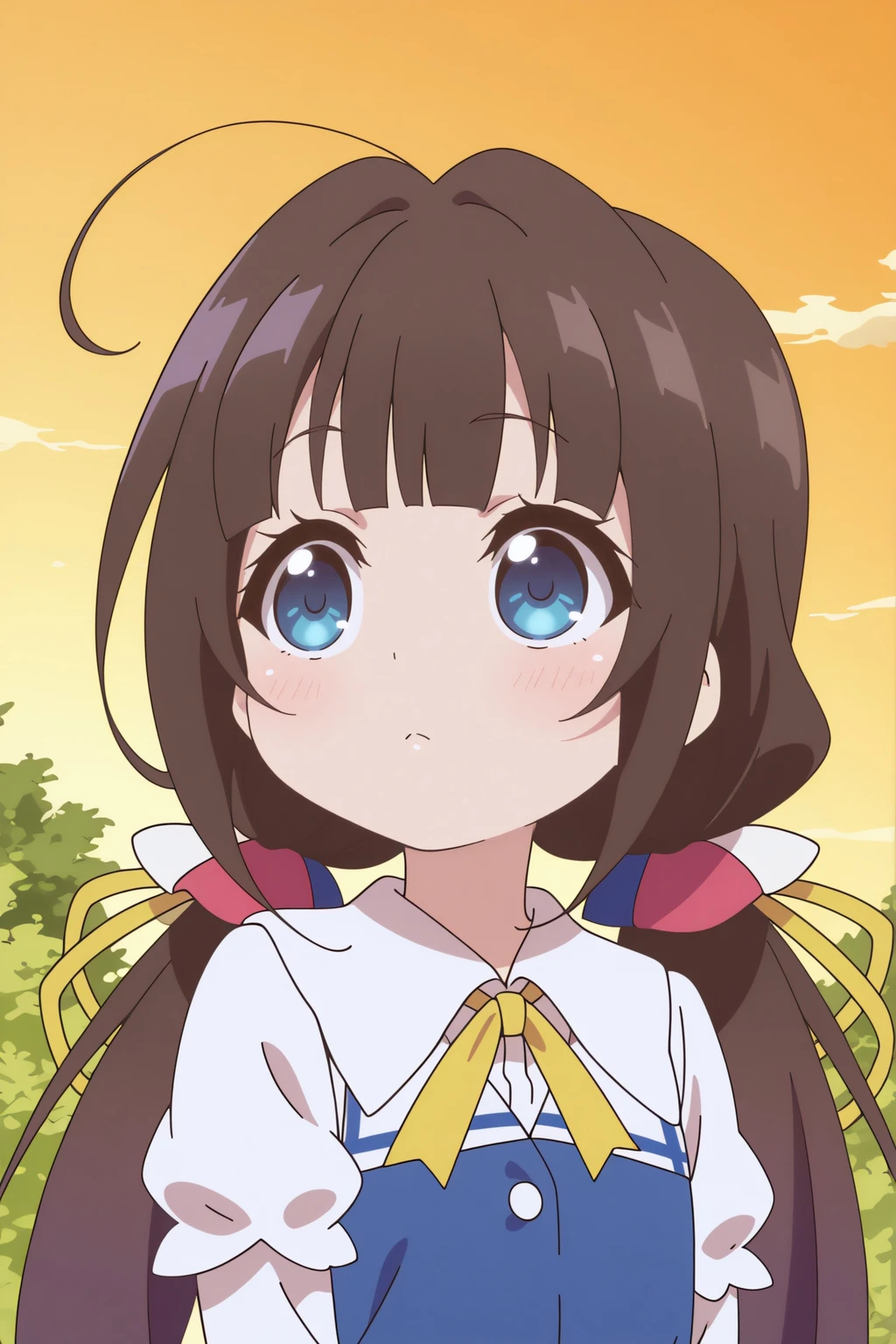 anime coloring, newest, Hinatsuru Ai, outdoors <lora:Ryuuou_no_Oshigoto-Hinatsuru_Ai-Illustrious:0.8>
