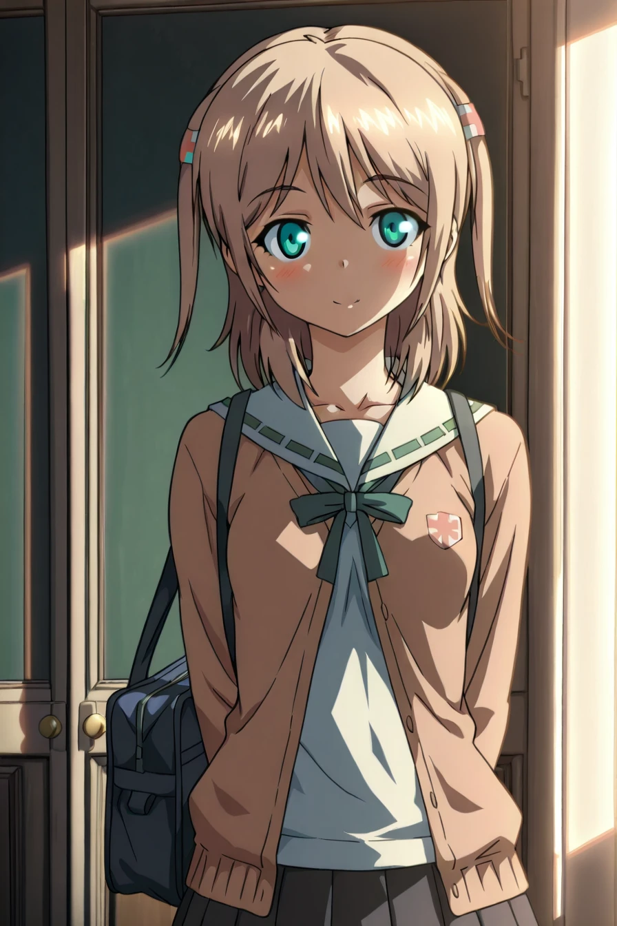detailed background, shiny skin, posing, rating general, rating safe,
<lora:jelsis.il:1>,
jelsis,
chika,
clothed girl,
shirt, jacket, school uniform,
