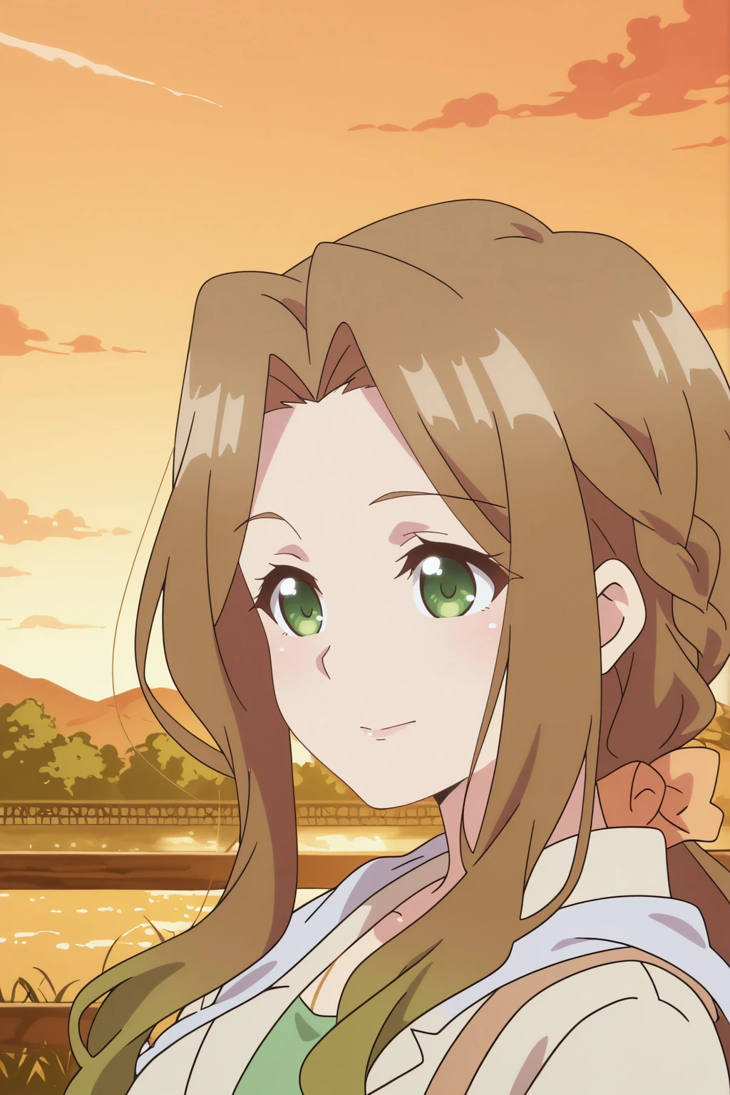anime coloring, newest, Kiyotaki Keika, outdoors <lora:Ryuuou_no_Oshigoto-Kiyotaki_Keika-Illustrious:0.8>