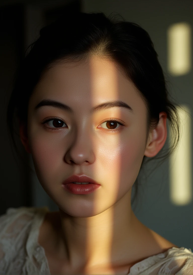 There are wonderful studio lights and various reflections,
girl her face is very delicate,skin naturally showing the texture of blood vessels and detailed pale skin,
<lora:zhangbz_f1_epoch_6:1>,