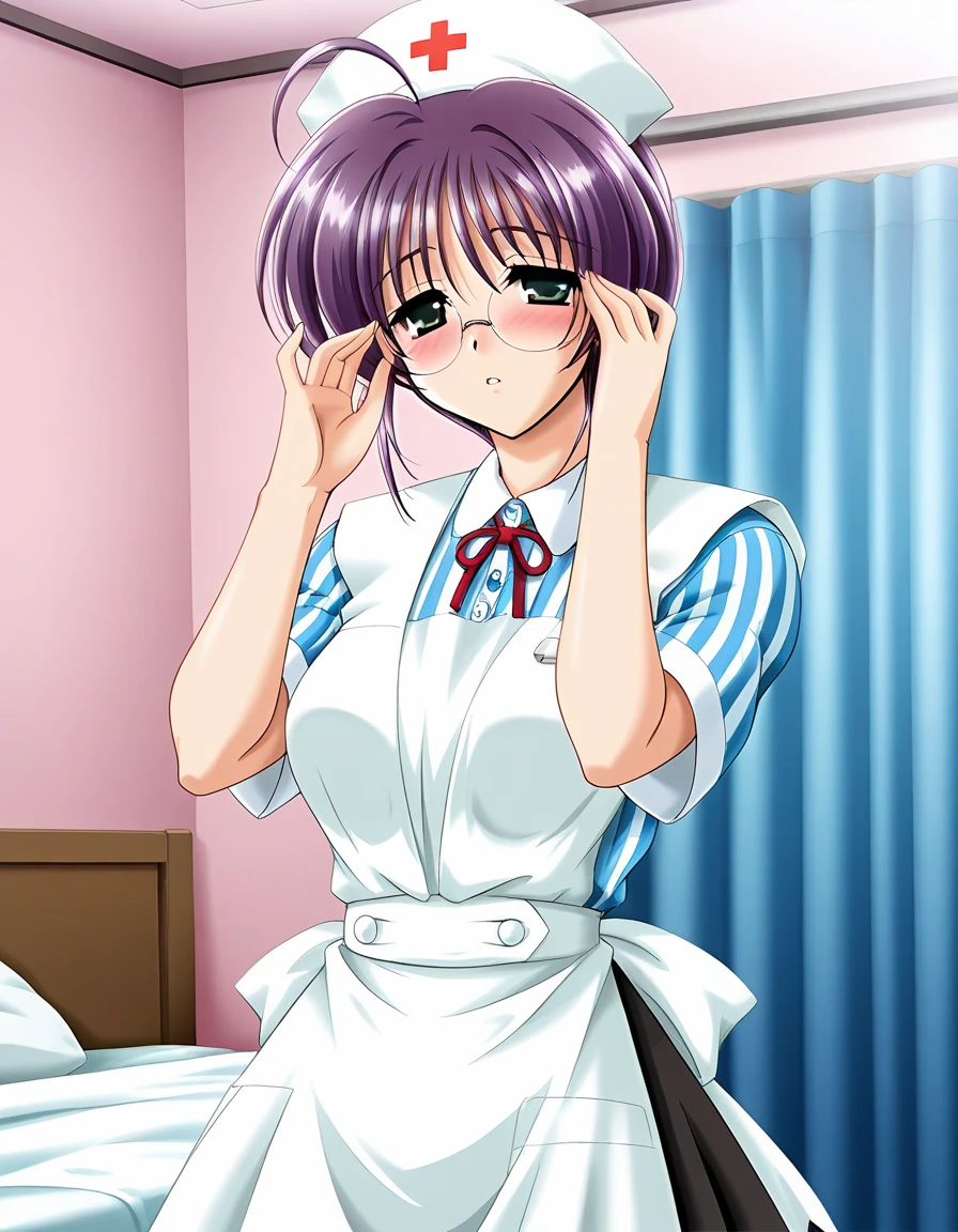 <lora:Yuichi:0.8> Yuichi, dark_blue hair, brown eyes, short hair, long locks, 1boy, solo,
nurse, red cross, hospital,
masterpiece, high quality, very_high_resolution, large_filesize, full color,