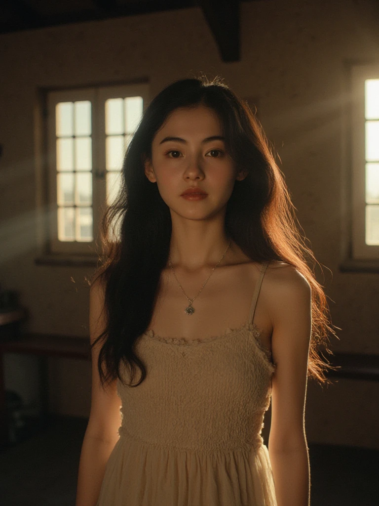 (text "Buzz Me Please" in sky:2.2),There are wonderful studio lights and various reflections,
girl her face is very delicate,blushing and female orgasm,skin naturally showing the texture of blood vessels and detailed pale skin,
<lora:zhangbz_f1_epoch_6:1>,
<lora:flux_realism_lora:0.8>,bright photo of beautiful asian girl with long wavy hair wearing bohemian dress,inside a rustic house with windows,necklace,realistic light reflections,pale skin,