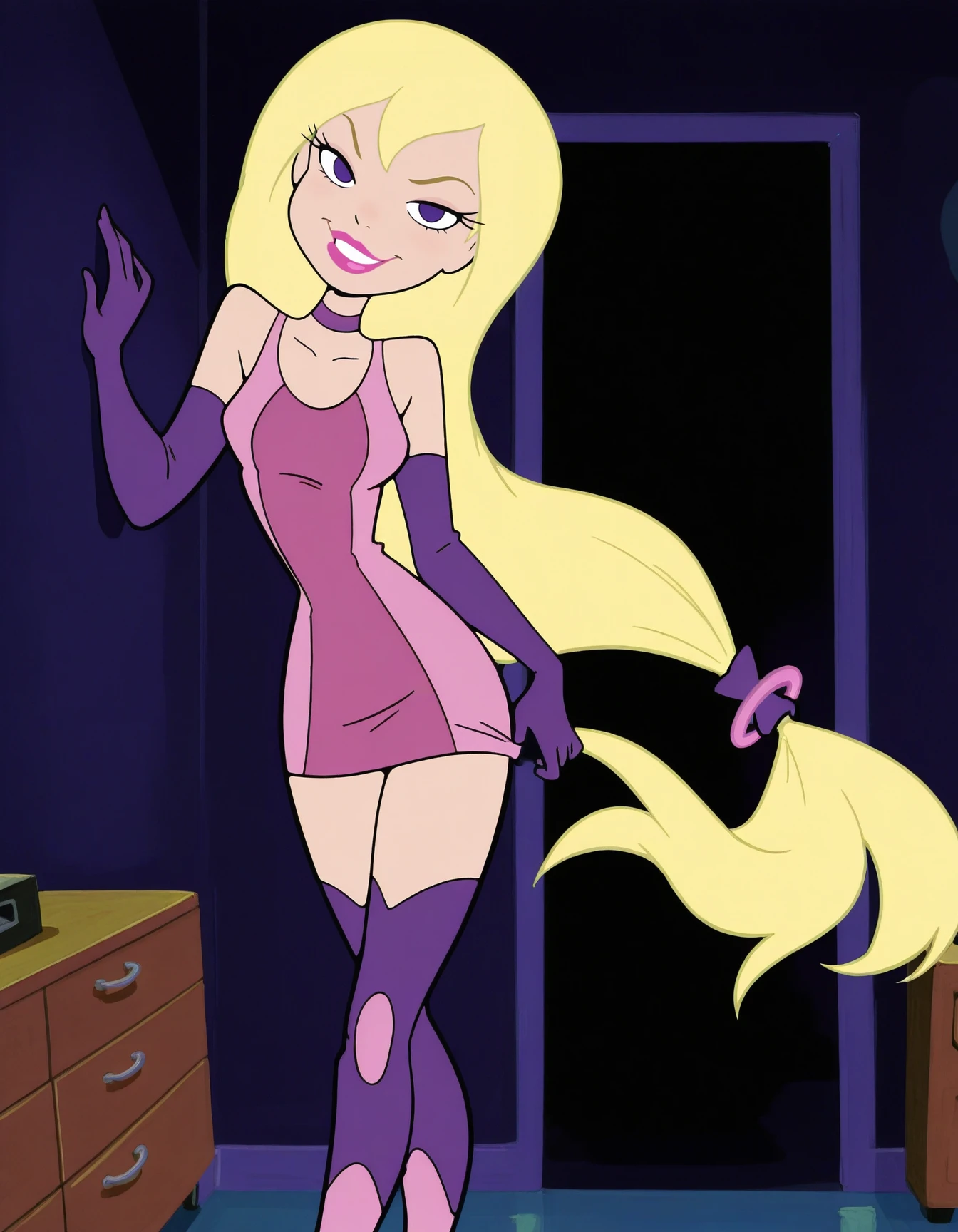 ((1girl, Applejack, pussy)), (show accurate, Equestria Girls), tetas desnudas, nipples, seductive pose, trasero desnudo, vagina desnuda, spread pussy, sexy, stockings, high heels, cuerpo perfecto, bed, butt, narrow vagina, hymen, 17 years old, big breasts, masturbation, moaning in pleasure, ahegao, orgasm, vaginal secretions, navel piercing, raised leg, holding leg, braided pigtails, braid, garter belts, perfect vagina, clitoris