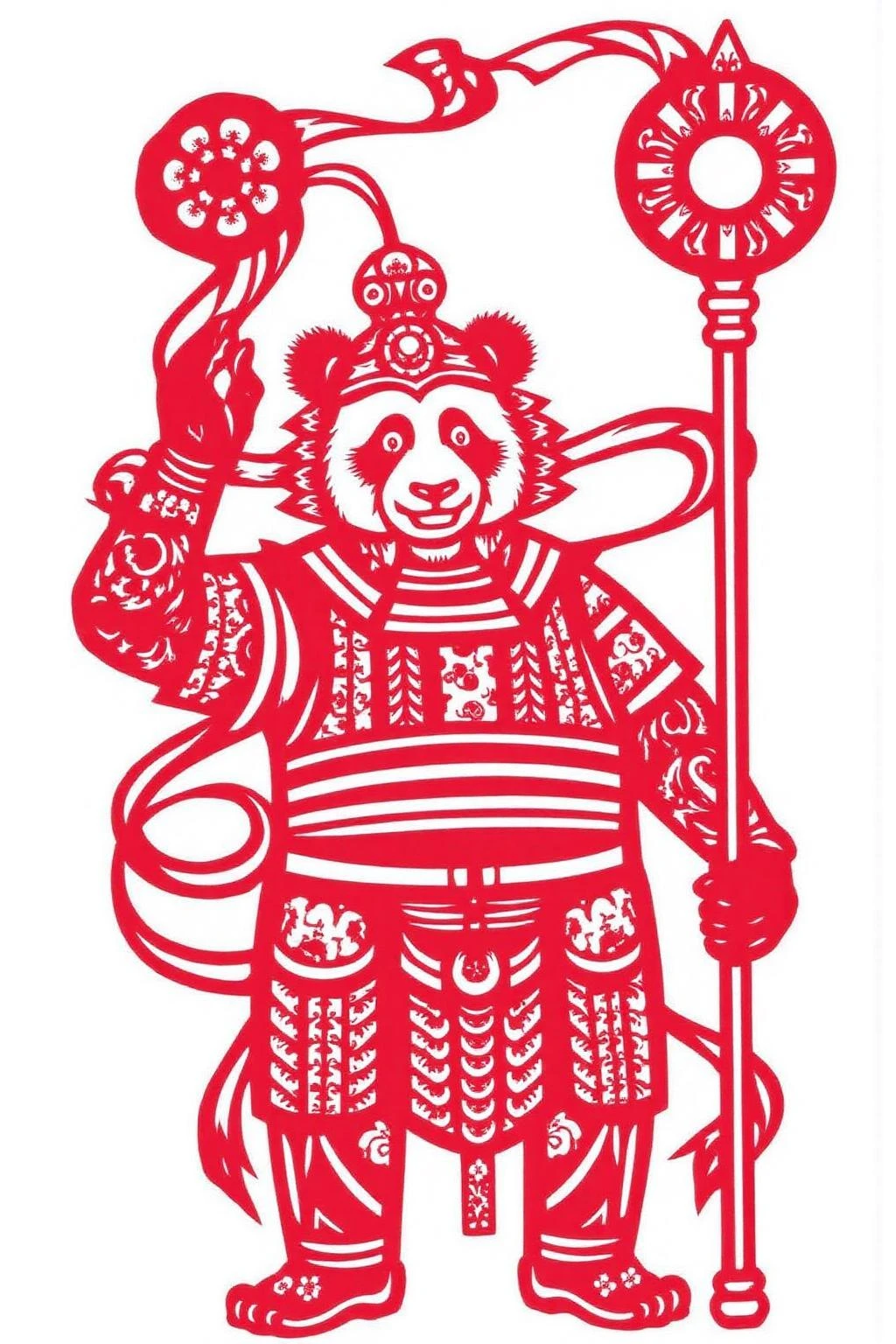 Rock Paper Scissors: Chinese Paper Cut Art Style