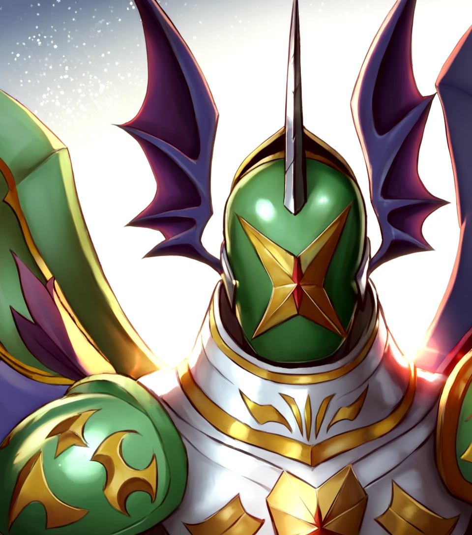 masterpiece, best quality, newest, absurdres, highres, furry, perfect anatomy, score_9, score_8_up, score_7_up,
<lora:Shadowseraphimon_(Digimon)_(Pony)_(AD):1> Shadowseraphimon, Digimon, faceless,
dutch angle, deep metallic colors, eyeless, noface, extra wide shot,
EZRealPONYXL, zPDXL, zPDXLxxx, Smooth Quality,