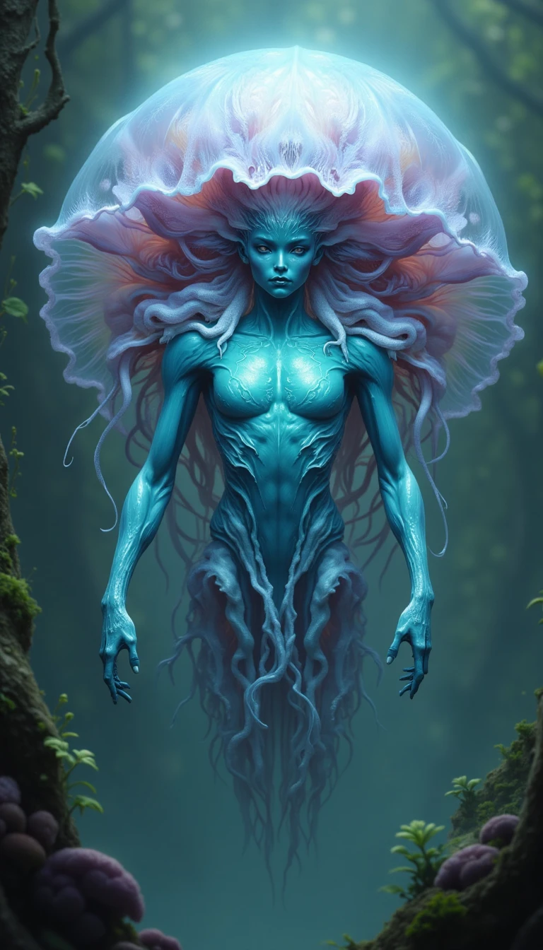 Jellyfish Hybrid - Creature Concept - FLUX
