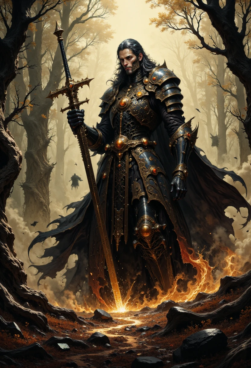 Cinamatic Portrait of Death his-self in the Form of a knight in black and Red Armor wielding a bastard Sword on a Smoking Battleground.
Ethereal and breathtaking masterpiece in the styles of Jean Giraud and Jan Vermeer. golden ratio. Trending on artstation, 16k, lush. Fantasy + style of Jeremy Mann, Raphael Sanzio, Euphelicia clay texture, + style da Vinci, impressive lighting, analog photography, cinematography, unimaginable quality, high artistic depth, contrast and high artistic density, 8K, UHD, (Depth of field), Fujica GW690 camera, medium 20mm film.. impressive lighting, analog photography, cinematography, unimaginable quality, high artistic depth, contrast and high artistic density, 8K, UHD, (Depth of field), impressive lighting, analog photography, cinematography, unimaginable quality, 8K, UHD, (Depth of field), low saturation,detail. Kodak Portra 400 analog film stocks, <lora:FluxColorfulArtV1:1> C0lorful4rt