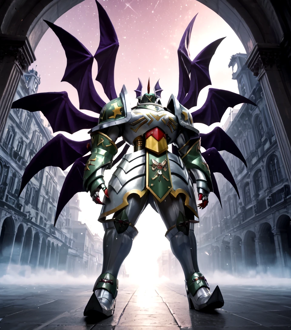 score_9, score_8_up, score_7_up,
8K, In'ei, chiaroscuro, volumetric lighting,
<lora:Shadowseraphimon_(Digimon)_(Pony)_(AD):1> Shadowseraphimon, Digimon, faceless, <lora:ColorLight:0.8> <lora:add_detail:0.85>
detailed anime background, red purple sky, dark, exterior, monumental architecture, windows, inhospitable landscape, masterclass anime, galaxy in sky,
5 pairs of wings, solo, dutch angle, deep metallic colors, eyeless, noface, hyper glossy polished metal armor, in the style of the anime Digimon Tri, in the style of the video game Digimon New Century,
EZRealPONYXL, zPDXL, zPDXLxxx, Smooth Quality,