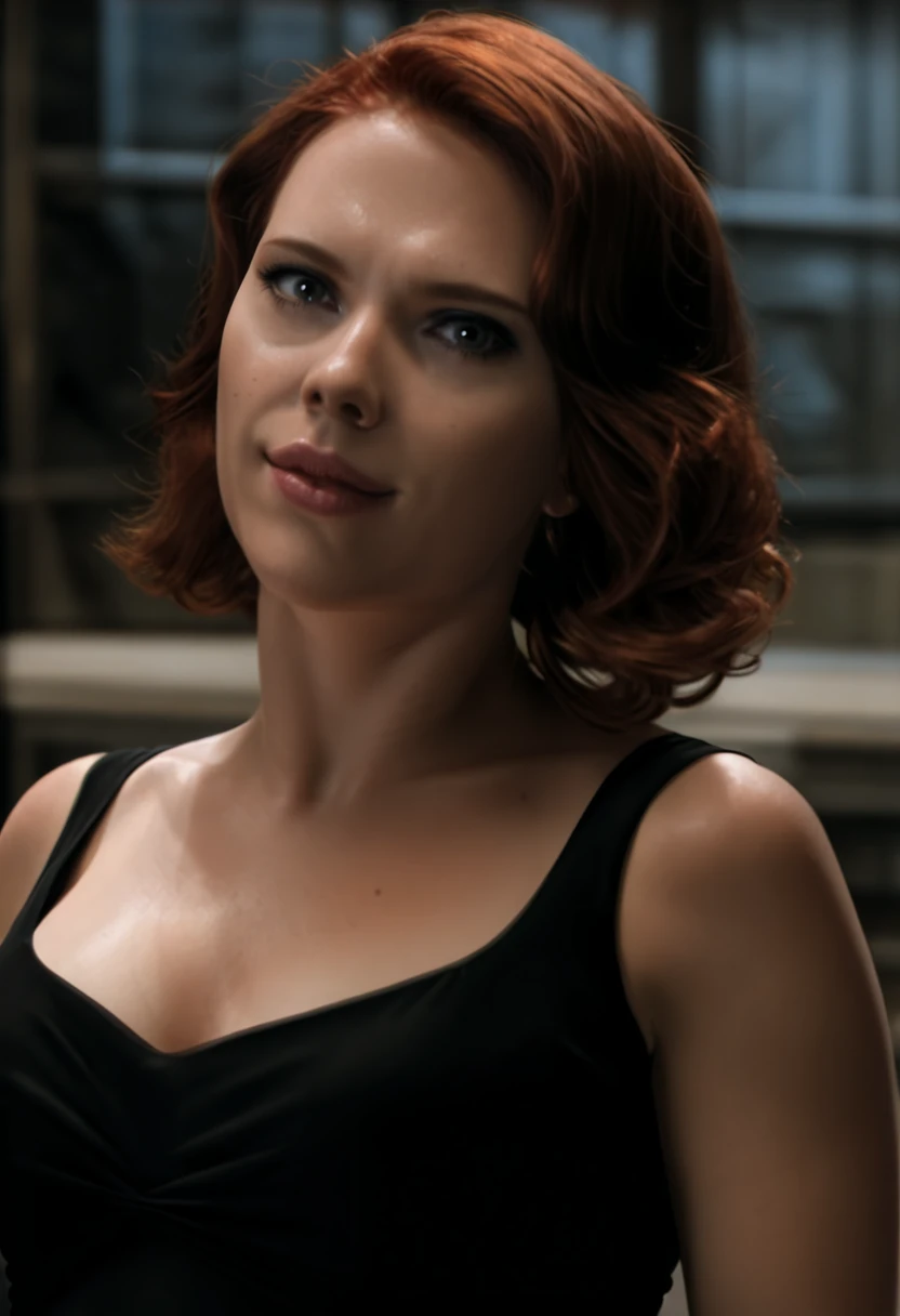 (photorealistic), 1girl, natasha romanoff, looking at viewer, smug, (masterpiece,best quality,newest,absurdres,highres), <lora:natasha_romanoff-PersMerge30:0.9>