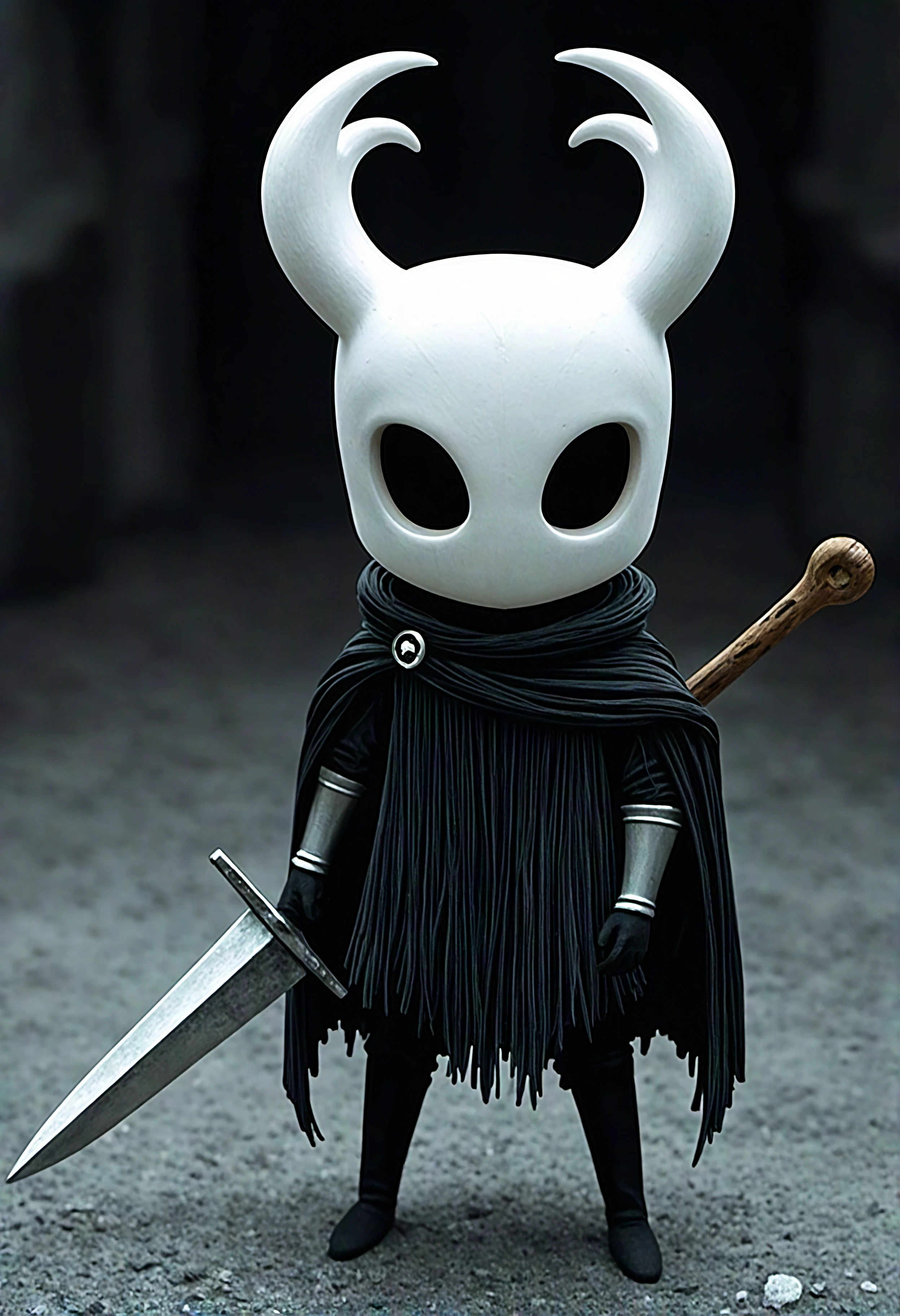 photorealistic, the knight \(hollow knight\), team cherry