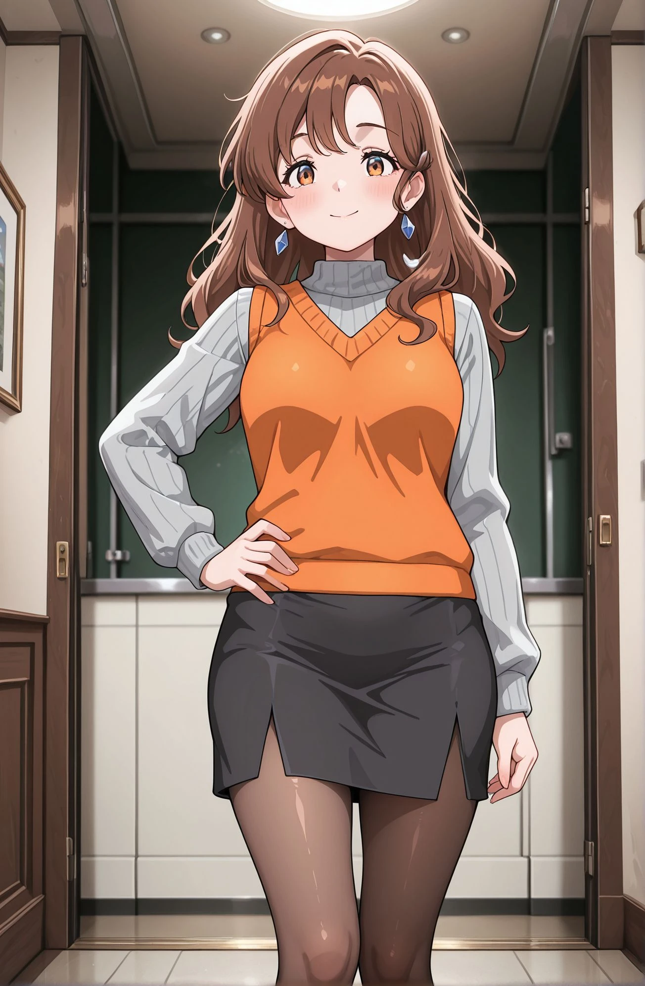 1girl, <lora:Saiai_Kinuhata:0.7>, (solo), sexy, sweater