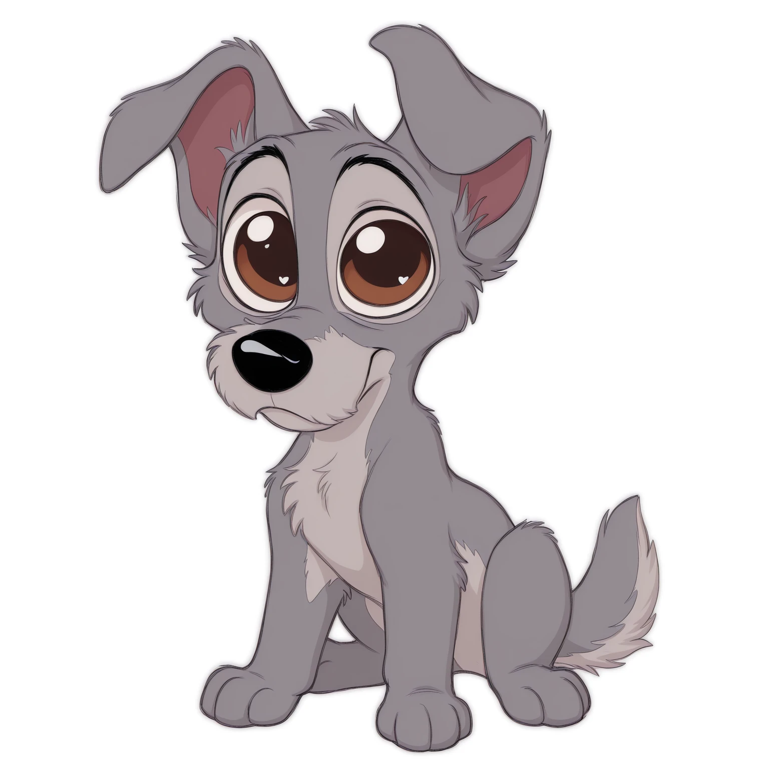 masterpiece, best quality, amazing quality, very aesthetic, high resolution, solo, disney, male
Tramp, gray fur, disney, male, brown eyes, black nose, mikus-concept, full body, big eyes, chibi
<lora:silly-guy-il:1>
<lora:Tramp_il:0.9>