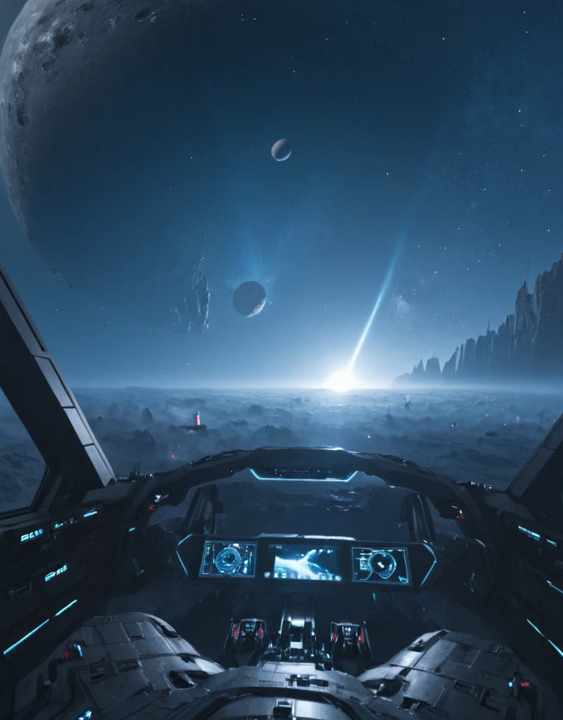 <lora:Space_Worlds_01__Poetic_xl:1.2> sw01p_xl, driving in a space asteroid belt, pov,