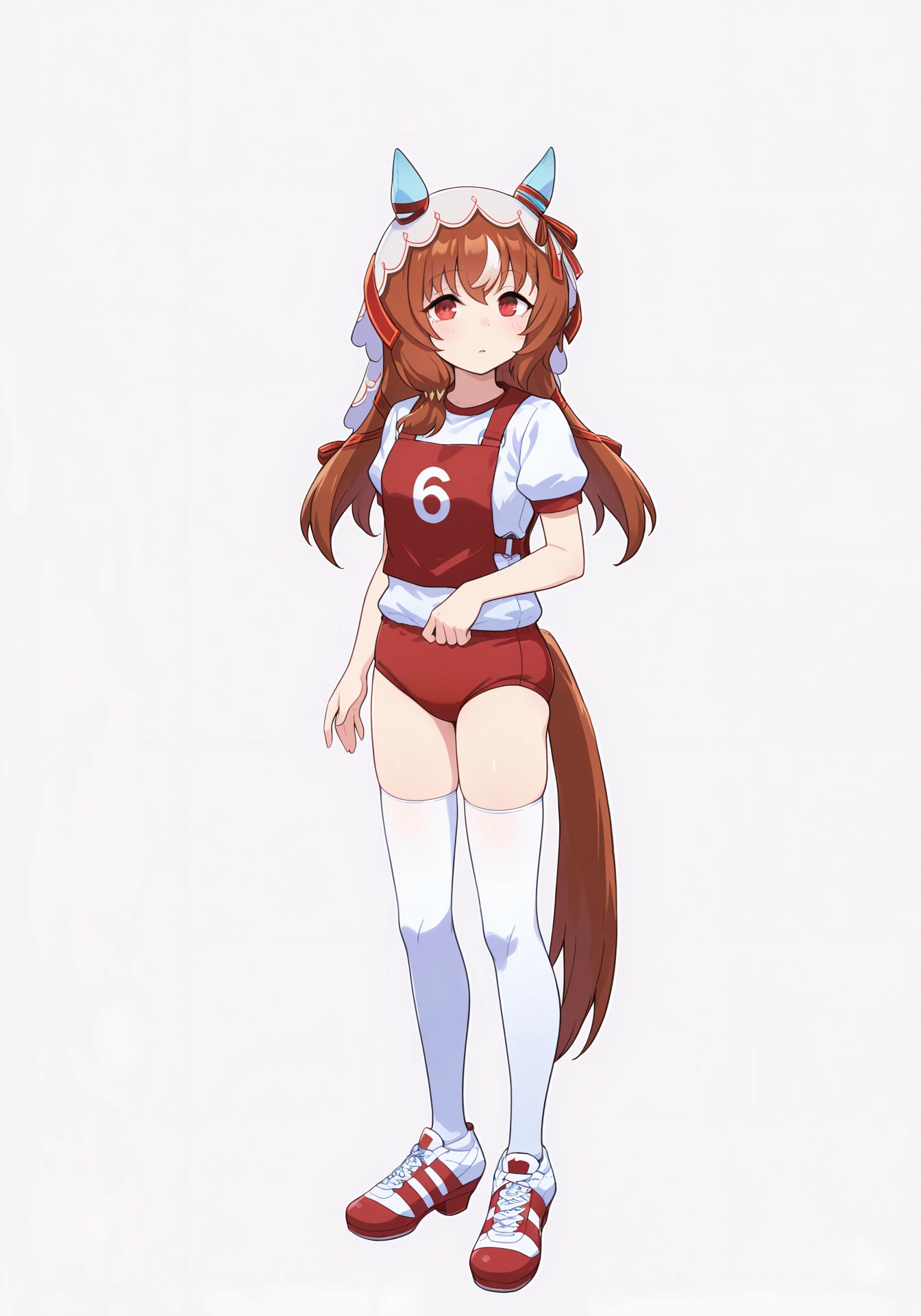 Anime((my hero academia)). Female((one character)). Tan skin. 5'4. Dark brown hair((Long Twintails and blunt bangs)). Chubby((small chest, big thighs)). Pink outfit((white fuzzy accents)). Smiling Expression. White boots((furry)). Character sheet ((front and back poses)). Y2K style. Electric sparks surrounding her.