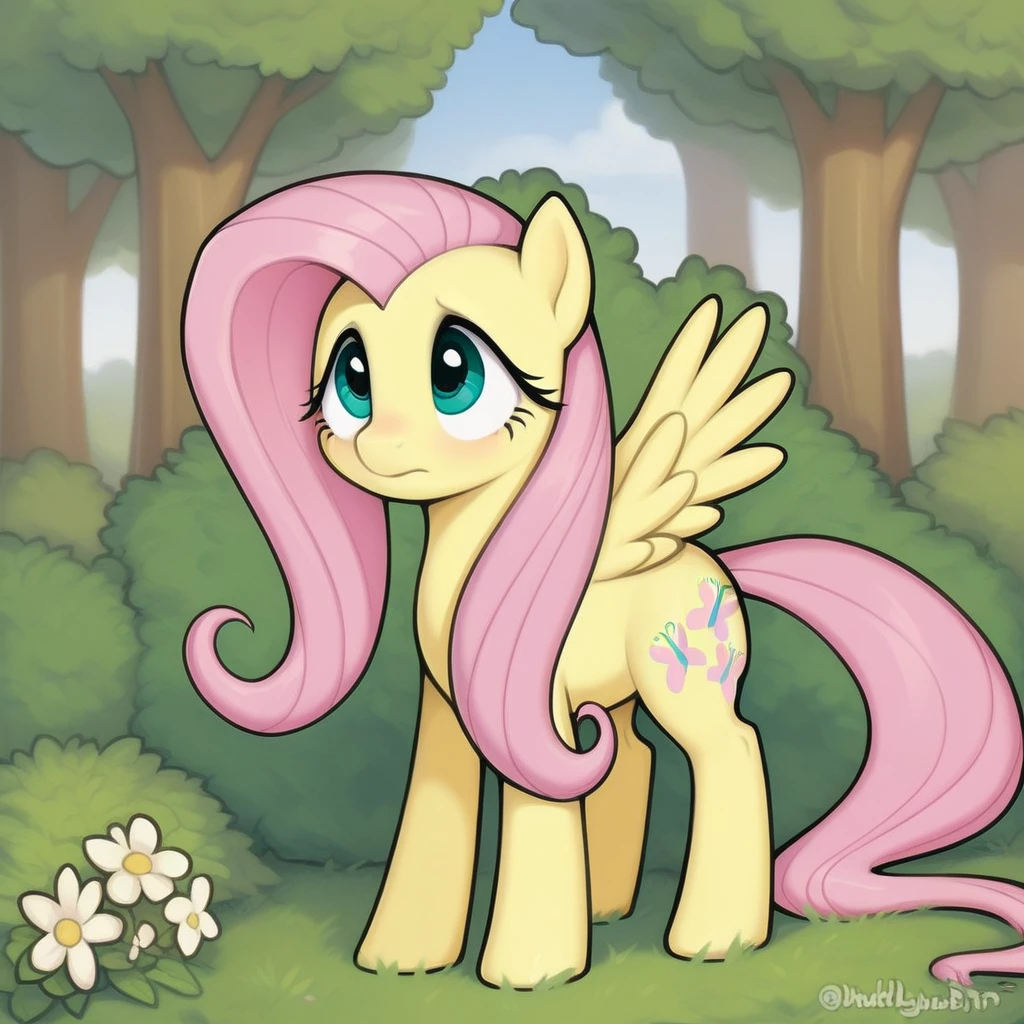 ((derpibooru_p_95)),pony,fluttershy,solo,wings,(masterpiece),8k,Smile,(best quality),triadic lighting,best quality,forest background,High Definition,highres,embellishments, back view Butthole my vagina leaking sperm blushing looking at you