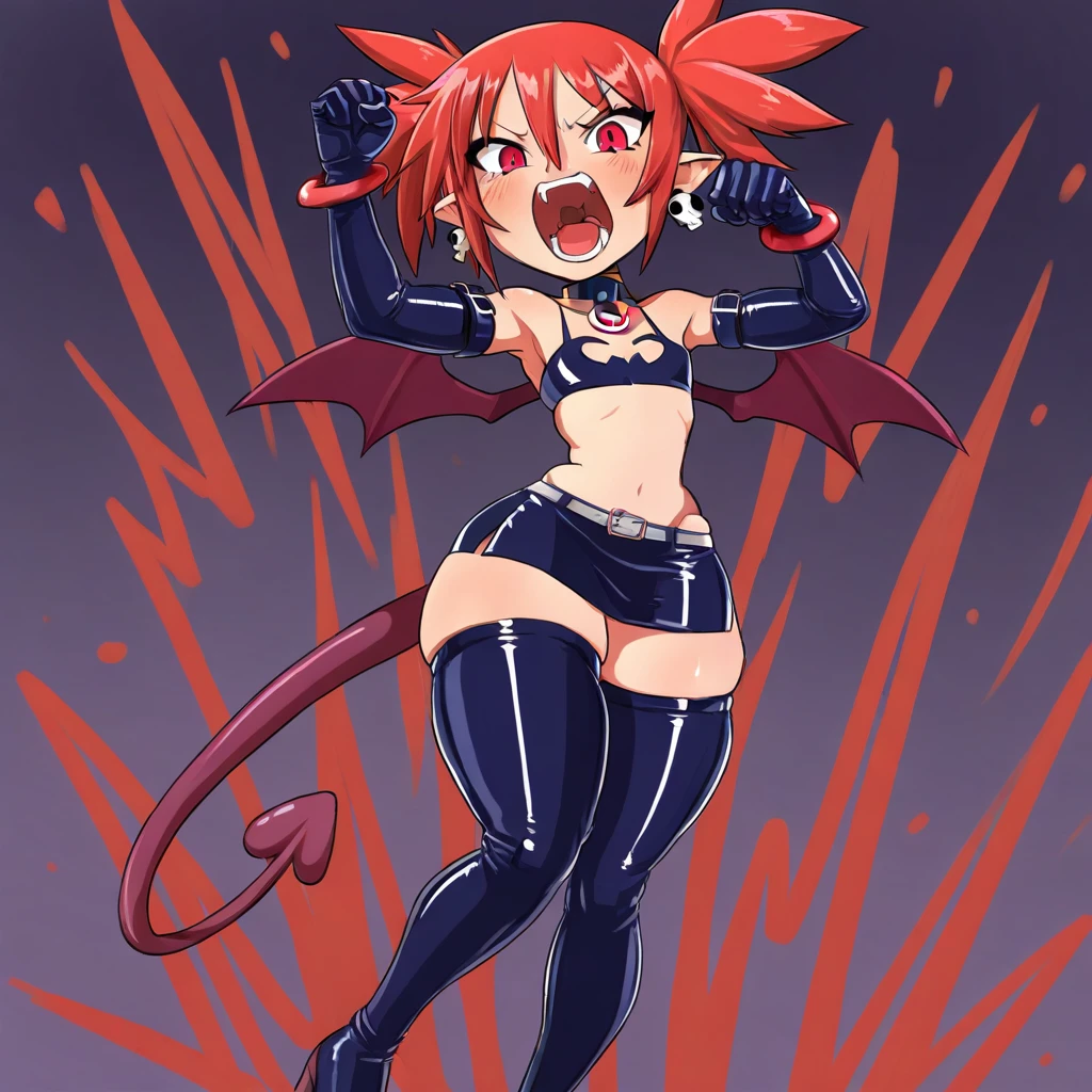 etna,Devil Girl,Cheeky look,From below,Cute Panties
