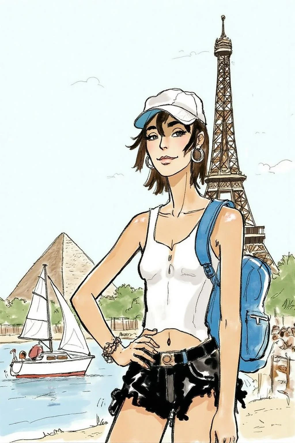 Italian Comic Illustration Style - The Ballad of the Salt Sea: Corto Maltese (Hugo Pratt) v0.8