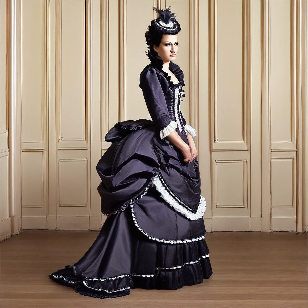 A beautiful Aristacrat woman with large elegant, hawk-like-nose, who embodies old fashioned class, sophistication, elgance as well as wholesome, natural beauty. curvy, thin-waist, wide-hips, swaying-hips. ALison Brie, Scarlett Johanson, Selena Gomez. Oppulent historically accurate victorian dress.