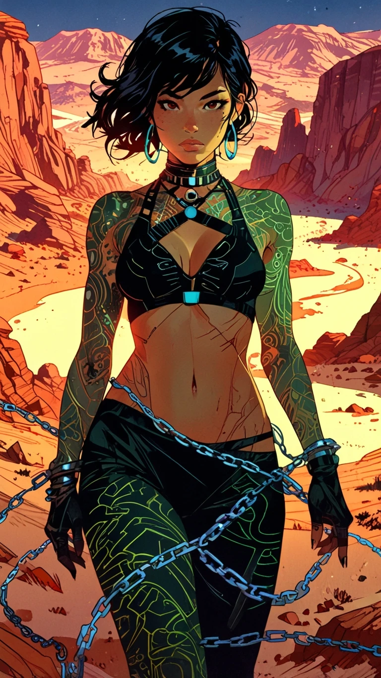 Neo Art Nouveau / Neo Noir / Muted VIbrant Style V1