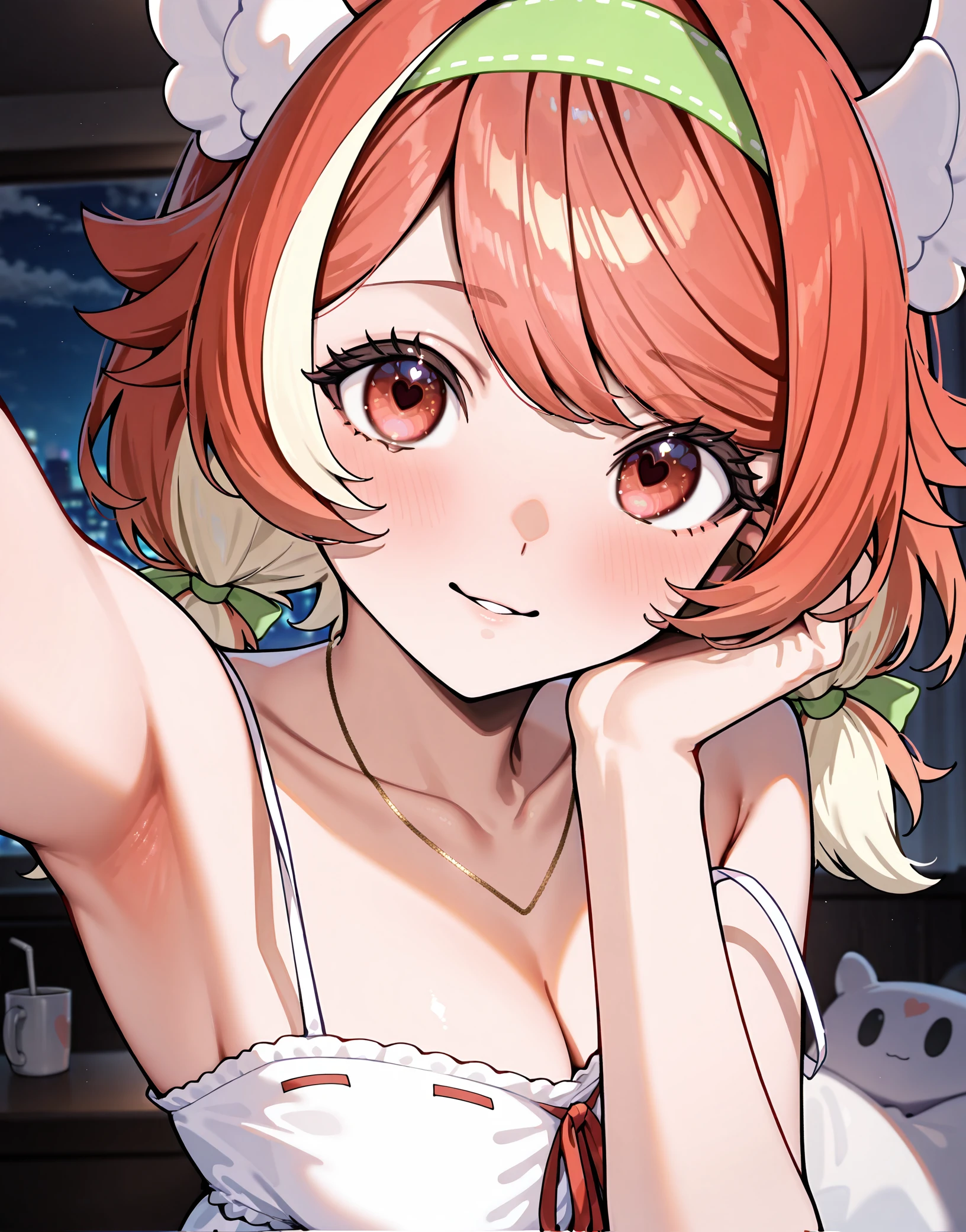 masterpiece, perfect quality, best quality, absolutely eye-catching, absurdres, highres, newest, <lora:pillowdear20IllustriousXL:1>, 1girl, pillowdear2nd,