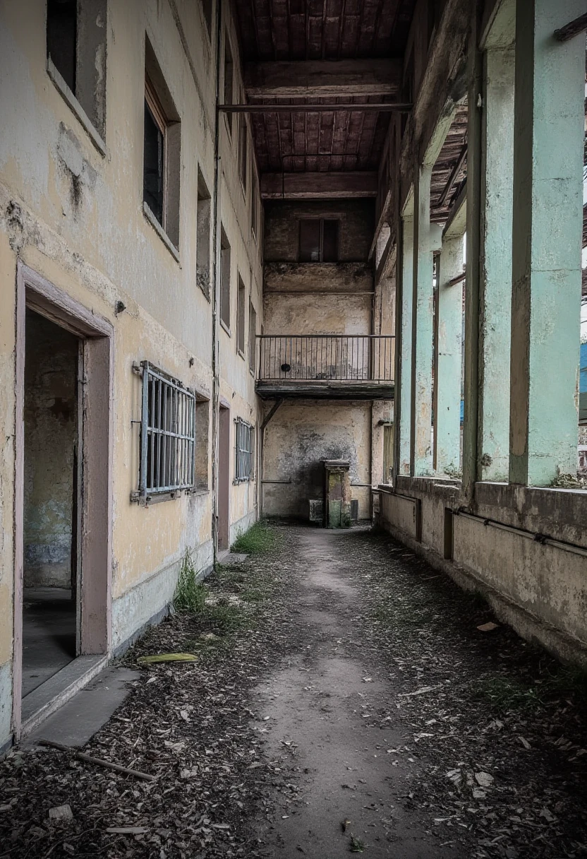 realistic photo of an abandoned buildiing, shot on an extremely realistic iphone, extremely realistic iphone photo, photograph, 1ph0n3