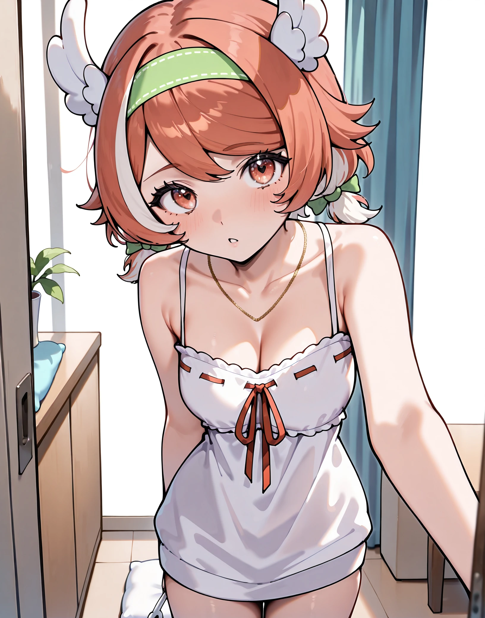 masterpiece, perfect quality, best quality, absolutely eye-catching, absurdres, highres, newest, <lora:pillowdear20IllustriousXL:1>, 1girl, pillowdear2nd, cowboy shot,