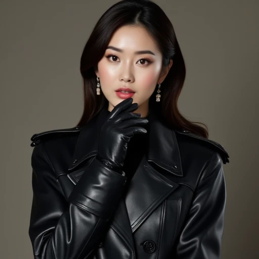 144K, 50's korean women have blowjob futanari, High res Best quality Masterpiece hyper high res realistic detail beautiful luxury black lamb highest dignity Portrait photo of 52 years old Korean female model actress wearing a tightly breasted double trench coat with black leather epaulettes wearing famous brand long sleeves luxury classic black leather double trench coats:20.0, with ultra detailed Both black leather gloved both arms covered with very long Realistic famous luxury brand Black Leather Long Gloves Hands:15.5, donning long luxury Realistic famous brand Black Leather Long gloves fingers:15.5, 52 years old Korean female model actress wearing realistic masterpiece portrait photos full body:15.5, masterpiece high detail hyper realistic five fingers italy lamb black leather long gloves arms:15.5, highest dignity masterpiece hyper detail luxury black lamb leather super black Realistic Leather Long gloves elbow hands:15.5, Highest dignity two black Realistic Leather Long gloves hands-fingers:10.5, 52 years old Korean female model actress full body:15.5, Highest dignity two black Realistic Leather Long gloves hands:10.5, 144K high res realistic Highest dignity black Realistic Leather Long gloves hands:15.5, 52 years old Korean female model actress with Highest dignity portrait photo full body:15.5, super high detail masterpiece two 52-year-old korean female model actress famous beautiful face, wearing high resolution masterpiece Highest dignity high res high ultra quality black leather full over italian lamb black leather breasted double trench coat body full body:20.0