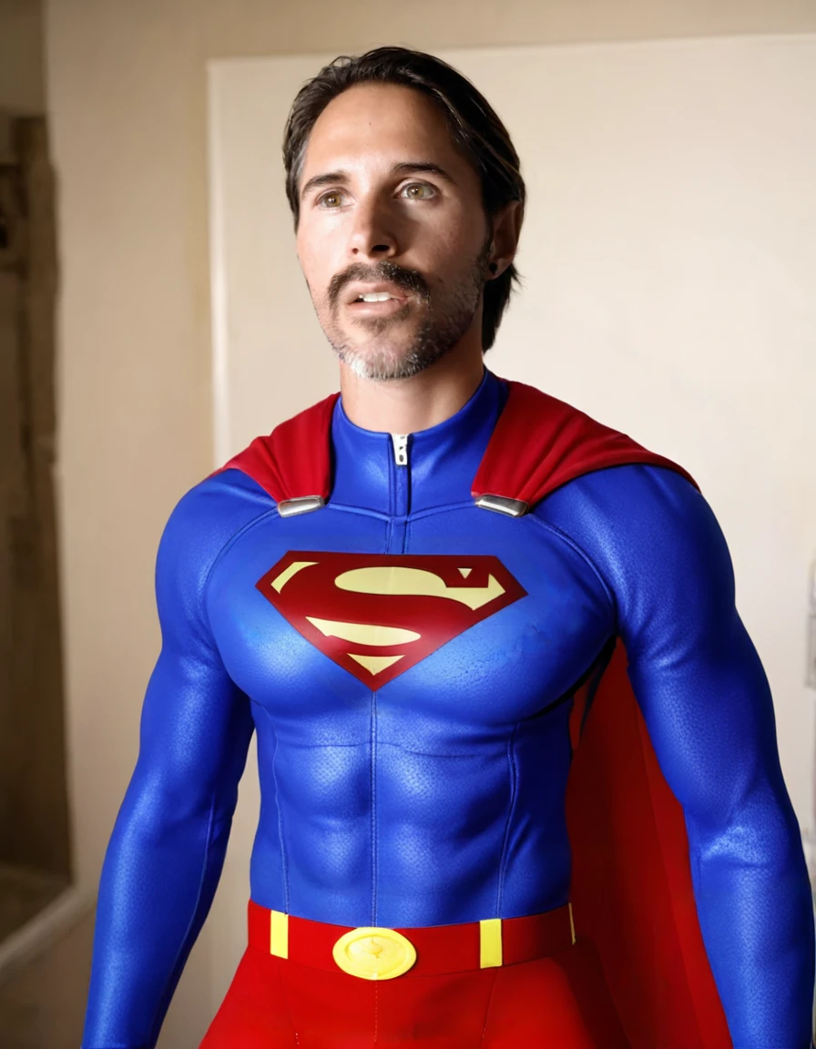 (masterpiece, intricately detailed, highest resolution, best quality:1.2), (doujin), a cocky Latino American Instagram influencer,a 24 y.o muscle stud with a muscular physique sitting on a chair with black eyes,dark-skinned male, wearing a ((Ironman inspired costume)), (excessive cum), (cum on body), (cum drip), flaccid penis,saggy balls,hairy chest,vascular,muscle striations,soft light,fantastic realism,