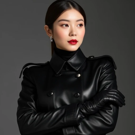 144K, 50's korean women have blowjob futanari, High res Best quality Masterpiece hyper high res realistic detail beautiful luxury black lamb highest dignity Portrait photo of 52 years old Korean female model actress wearing a tightly breasted double trench coat with black leather epaulettes wearing famous brand long sleeves luxury classic black leather double trench coats:20.0, with ultra detailed Both black leather gloved both arms covered with very long Realistic famous luxury brand Black Leather Long Gloves Hands:15.5, donning long luxury Realistic famous brand Black Leather Long gloves fingers:15.5, 52 years old Korean female model actress wearing realistic masterpiece portrait photos full body:15.5, masterpiece high detail hyper realistic five fingers italy lamb black leather long gloves arms:15.5, highest dignity masterpiece hyper detail luxury black lamb leather super black Realistic Leather Long gloves elbow hands:15.5, Highest dignity two black Realistic Leather Long gloves hands-fingers:10.5, 52 years old Korean female model actress full body:15.5, Highest dignity two black Realistic Leather Long gloves hands:10.5, 144K high res realistic Highest dignity black Realistic Leather Long gloves hands:15.5, 52 years old Korean female model actress with Highest dignity portrait photo full body:15.5, super high detail masterpiece two 52-year-old korean female model actress famous beautiful face, wearing high resolution masterpiece Highest dignity high res high ultra quality black leather full over italian lamb black leather breasted double trench coat body full body:20.0