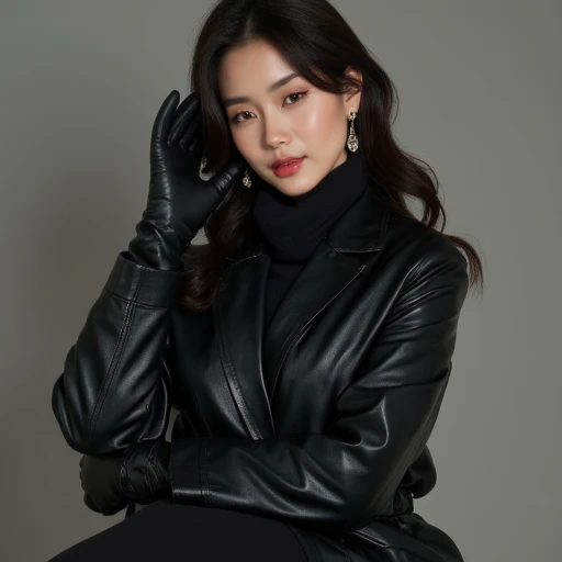 64K: amateur masterpiece, best quality,hi-res, ultra-realistic luxury classic black leather double trench coat; 2.0: photo of Korean actress wearing luxury classic black leather long gloves: 2.0, Korean female fashion model actress in 1995 ,Korean fashion model actresses in black leather in 1990s artistic representation wearing long gloves and double trench Long Coat: 3.0, Korean female fashion model actress in black leather gloves: 3.0, amateur Korean female fashion model actress in black leather gloves:3.0, 64K ultra realistic black leather gloves 64K ultra realistic black leather gloves 64K ultra realistic black leather gloves:3.0, her ultra realistic black Leather gloves and trench long coat Full body: 3.0, Korean fema joy, bright smile. 64K, ultra-real black leather double trench long coat, large amount of sperm on her face. Ultra-realistic black leather long opera gloves: 3.0, extra sperm on 64K ultra-real black leather gloves. 64K, Amateur Korean female model actress has futanari on her Ultra-realistic black leather long opera gloves hands: 3.0.