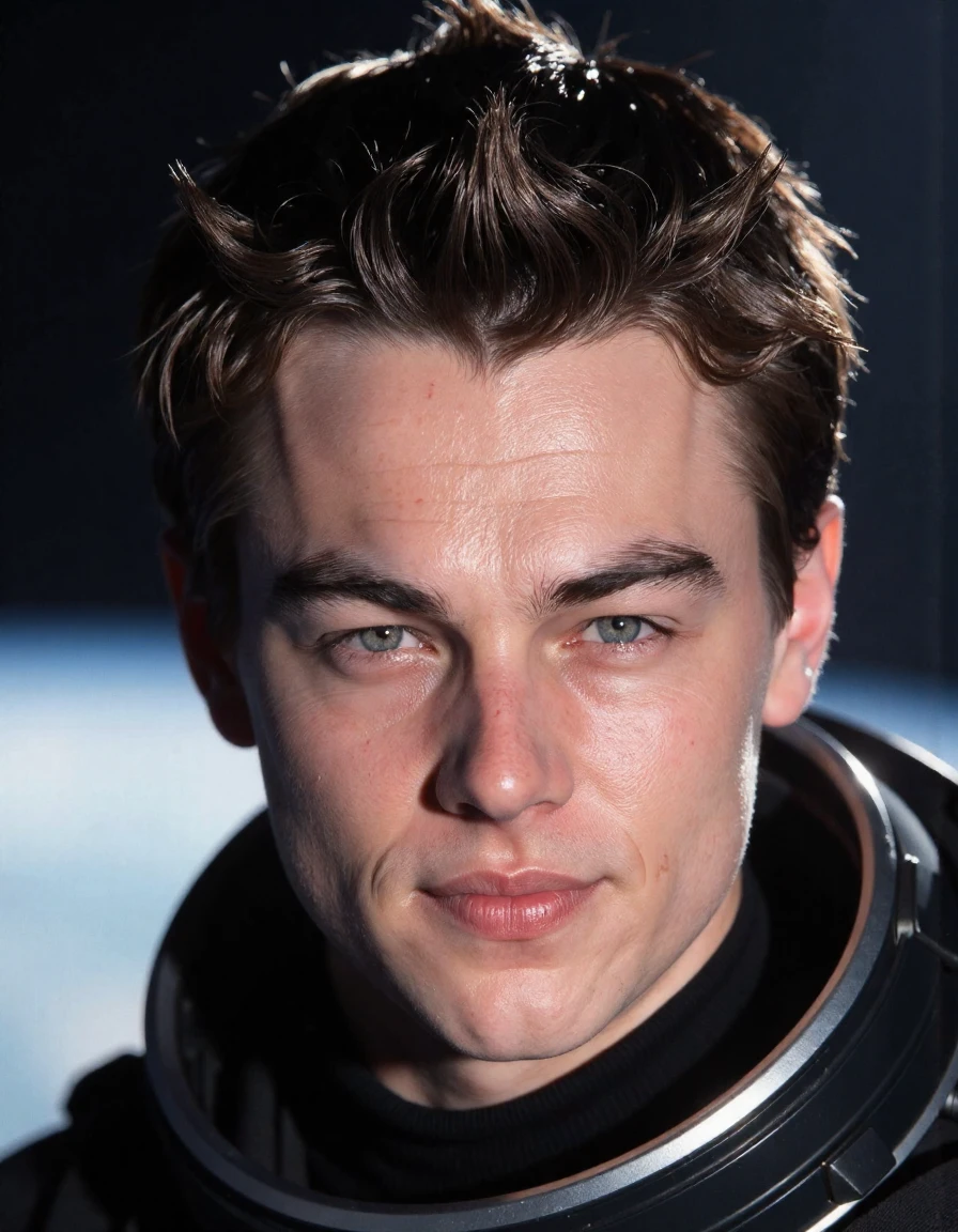 <lora:leonardo-dicaprio-ca1997-000005:1> man Extremely Short Dark Spiked Hair, Space Walk, Space Suit, Floating In Space, A Massive Black Hole Is In The Background, Lighting Effects, Shadow Effects., Extreme Close-Up, Zoomed, Focus On Face, Centered, Macro Shot, Face Centered, Focus On Eyes, Looking Directly At The Viewer, Looking Directly At The Camera, Making Eye Contact, Looking Straight Ahead, <lora:zz_s_Chest_Size_Slider:-2> High Collar, Chest Covered, Glow Effects, God Rays, Hand Drawn, Render, 3d Render, Octane Render, Cinema 4d, Blender, Dark, Atmospheric 4k Ultra Detailed, Cinematic, Sharp Focus, Big Depth Of Field, Masterpiece, Colors, 3d Octane Render, 4k, Concept Art, Trending On Artstation, Hyper Realistic, Vivid Colors, Extremely Detailed Cg Unity 8k Wallpaper, Trending On Cgsociety, Intricate, High Detail, Dramatic, Professional Photo, Glow Effects, God Rays, Cinematic, Sharp Focus, Big Depth Of Field, Masterpiece, Colors, 4k, Hyper Realistic, Vivid Colors, Extremely Detailed, 8k Wallpaper, Intricate, High Detail, Dramatic Lighting, High Contrast, Shadows, Highlights, Cinematic, Atmospheric <lora:zz_s_Fluxartis:0.5> A highly detailed cinematic photography <lora:zz_s_Stylish_Lighting:0.5>