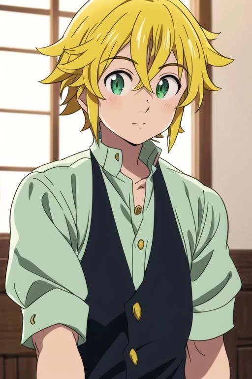 masterpiece, best quality, high quality, 1boy, solo, male focus, looking at viewer, upper body, , <lora:meliodas_nanatsu_no_taizai:0.70>, meliodas_nanatsu_no_taizai, ,