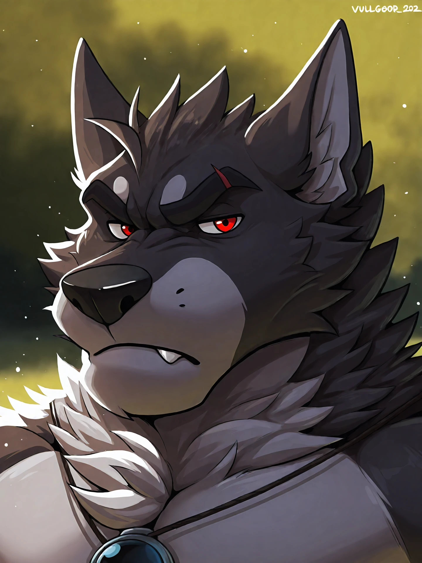 <lora:VulgorIL:1>, vulgor, male, solo, red eyes, portrait, looking at viewer, day, annoyed,
BREAK masterpiece, best quality, amazing quality, very aesthetic,highres, absurdres, detailed background, detailed eyes, beautiful, particles,