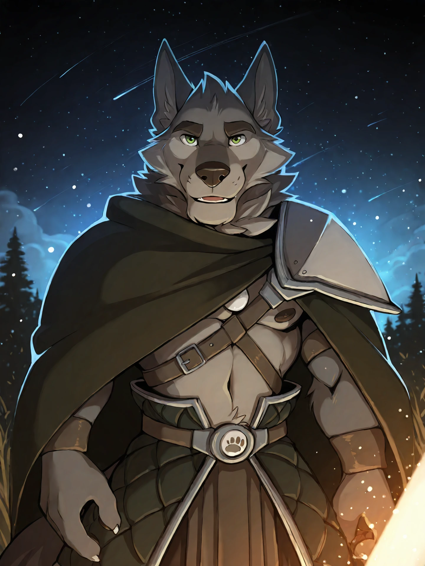 <lora:RanokIL:0.9>, ranok, ranok \(far beyond the world\), solo, male, cape, armor, shoulder armor, belt, jewelry,
BREAK masterpiece, best quality, amazing quality, very aesthetic,highres, absurdres, detailed background, detailed eyes, beautiful, particles,