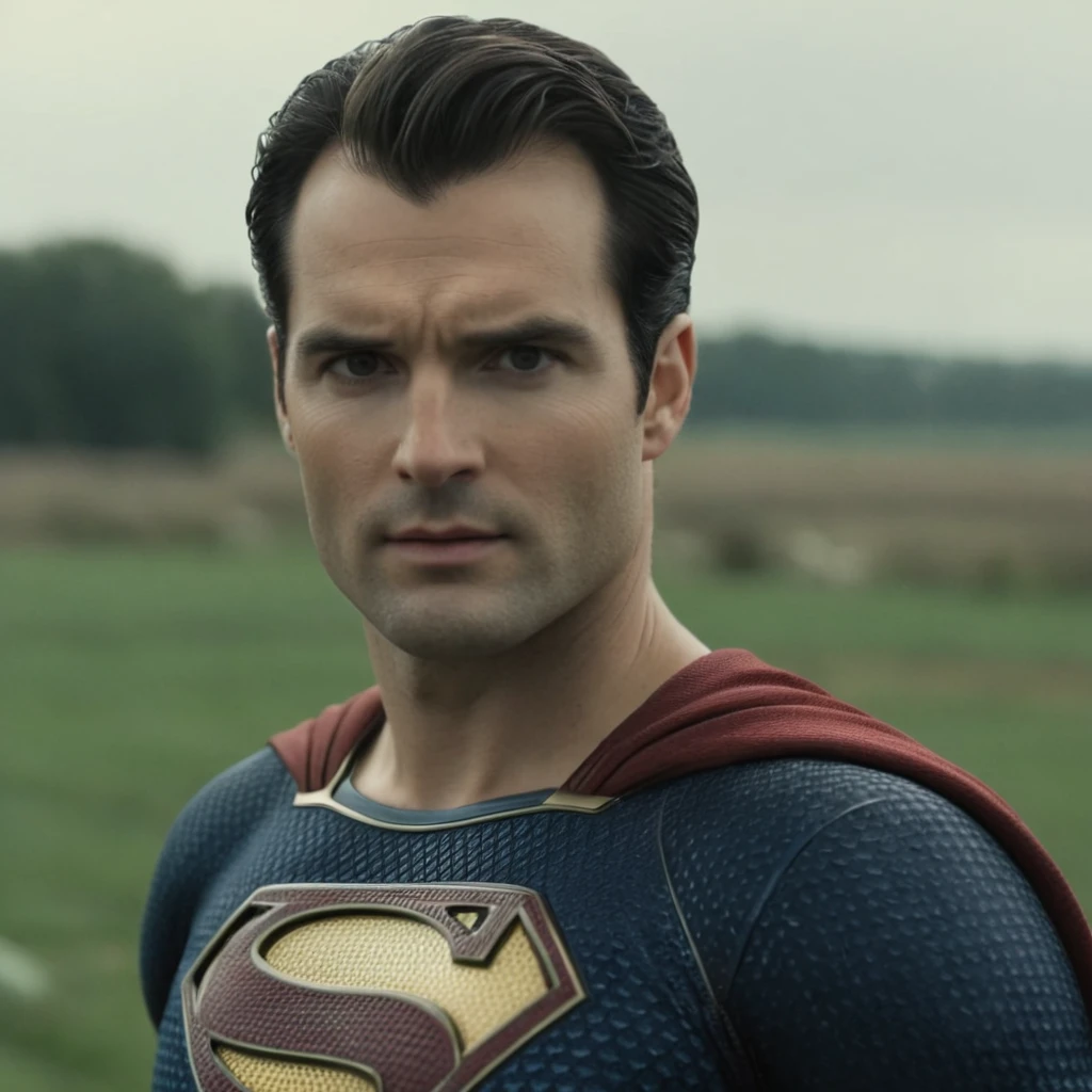 cinematic film still of  <lora:cinematic film style Cineon Log Profile v1.1:1>
Cineon style of superman staring to camera outdoors overcast daylight, shallow depth of field, vignette, highly detailed, high budget, bokeh, cinemascope, moody, epic, gorgeous, film grain, grainy