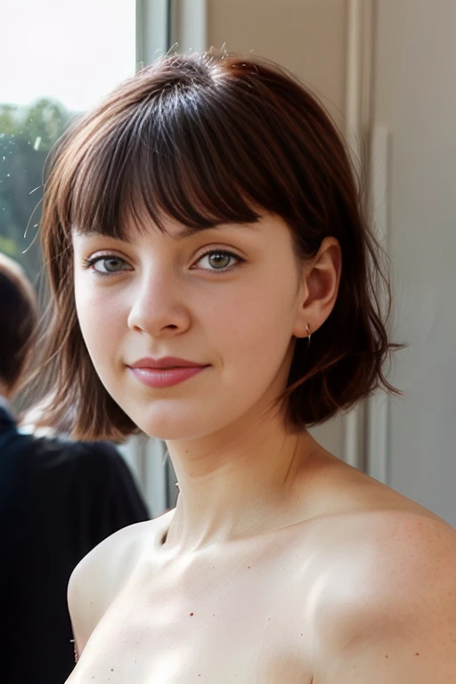 <lora:TinaTomaSD:0.9>, A portrait of a woman's face and shoulders, wearing modest and elegant clothing, soft, natural light, realistic skin textures, smooth bokeh
