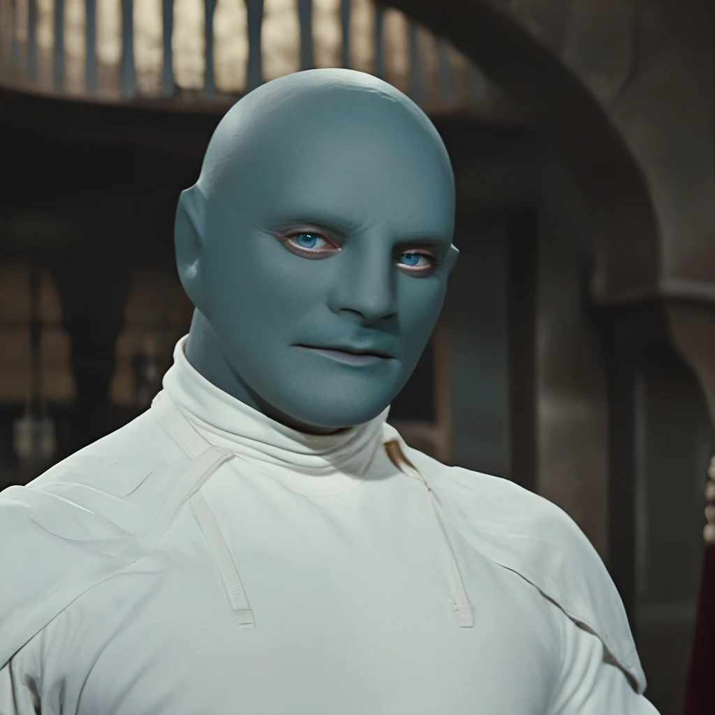 <lora:Fantomas_SDXL:0.8> fantomas, a bald hairless beardless cool manly muscular lean attractive handsome man with blue eyes, strong jawline, even pupils and smooth skin wearing white clothes, black leather gloves and a (((blue full-head mask))), exterior, best quality, best resolution, extremely detailed, detailed face, detailed eyes, masterpiece, crisp focus, 4k, detailxl, eyedetailpxl