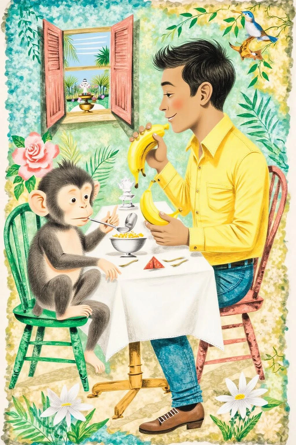 Garden Wonderland: Children's Book Illustration Style