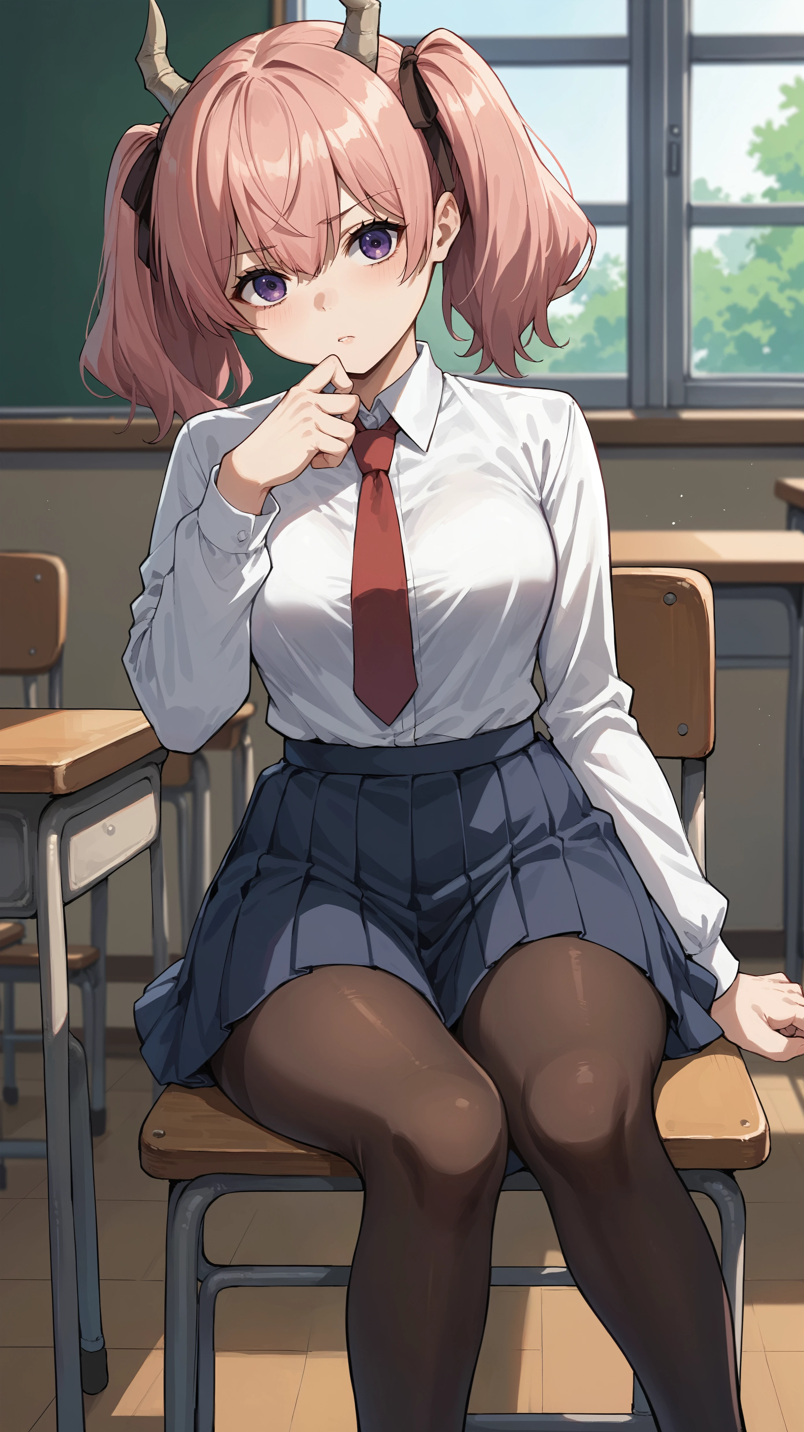 Maki Nishikino、lovelive 、Shared Indirect Writes、girl wearing a miniskirt, Spread your legs wide座る、Looking down at the viewer, Plump thighs, Highest quality, Focus on the thighs, Spread your legs wide, smile, blazer, blouse, Red pink panties、Black Pantyhose、classroom,,My thighs are steaming between my legs 、汗をかいたBlack Pantyhose、Please show me the soles of your feet、Sweaty feet、Ripping pantyhose and inserting penis、Insert a penis into your、Acme