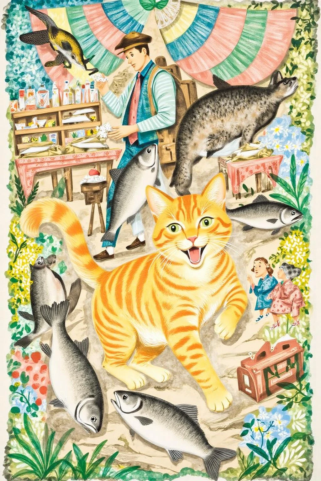 Garden Wonderland: Children's Book Illustration Style