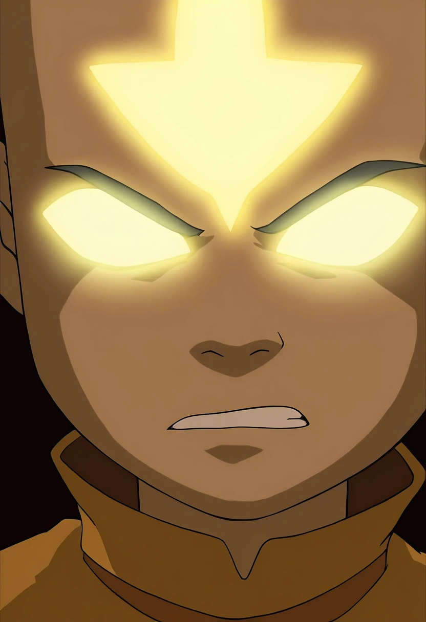 In the Avatar Animation style, solo, 1boy, Aang as the incarnation of furry and anger, male focus, glowing, Avatar State, glowing eyes, close-up,
<lora:Avatar-Anime-Style2:1>,