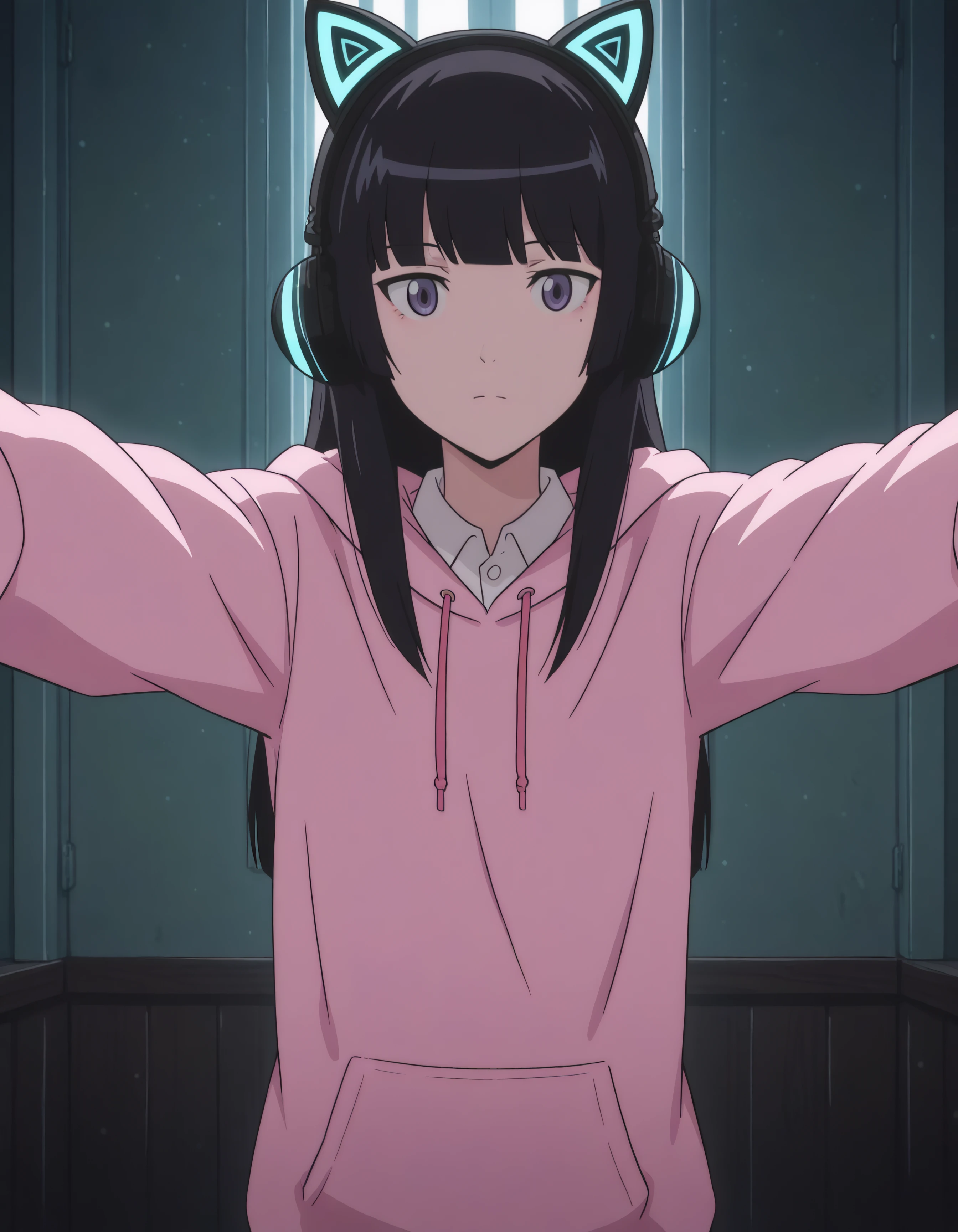 (masterpeace, high quality), (crowd), 1 girl, school locker room, nsfw, open shirt, sexy, no bra, flat chest, pussy, blush face