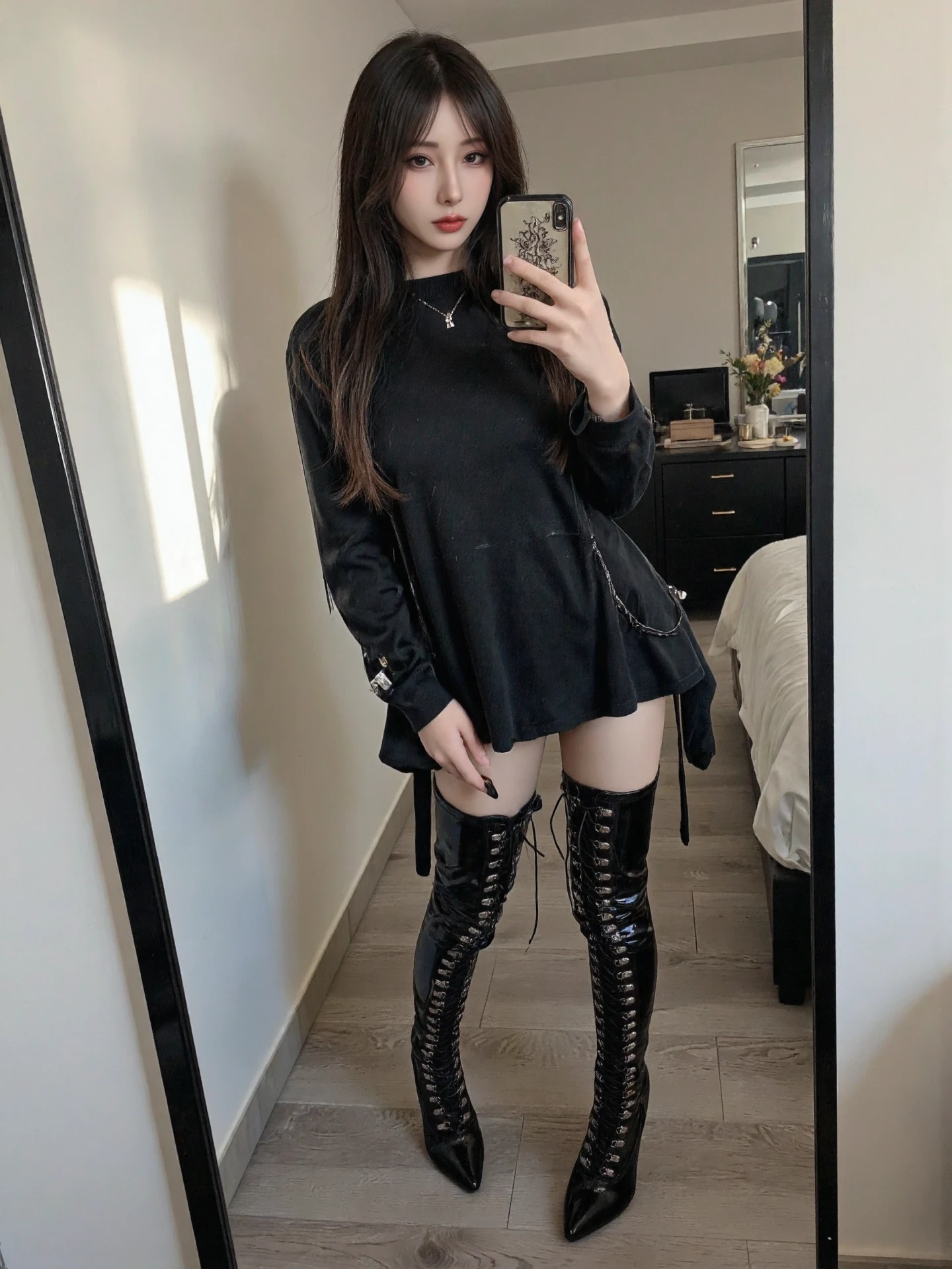 Bonding-ThighBoots绑带过膝靴
