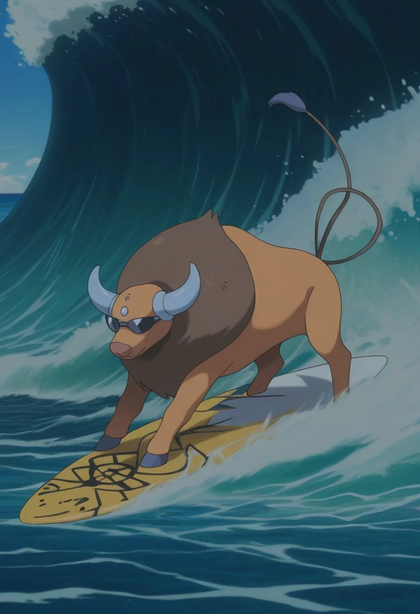 score_8, score_7_up, score_6_up, source_cartoon, screencap, detailed face, solo, 1boy, Stallion, Anthro, Anthropomorphic Animal, Muscular, Red Mohawk Hair, costume, sunglasses, smoking, looking at viewer, from above, cowboy shot, close up, serious, anime screencap, casino background