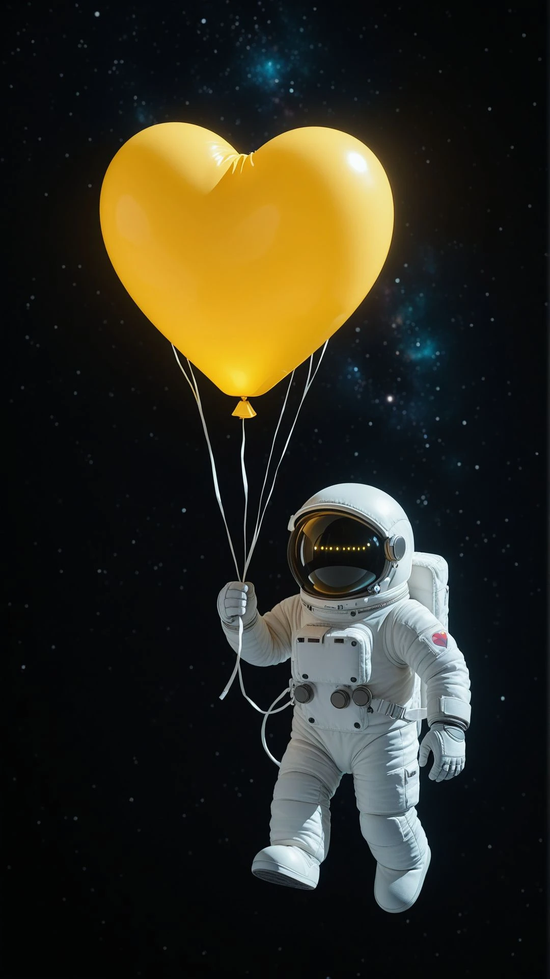 A chibi-style astronaut floating in deep space, tiny glowing planets around them, a cute heart-shaped balloon attached to their suit.
, aidmahyperrealism <lora:aidmahyperrealism_IL:0.75>