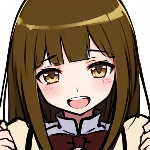 masterpiece, best quality, 32k, high resolution, absurdres, binbouchan, POV, looking at viewer, blush, smile, open mouth, upper teeth only