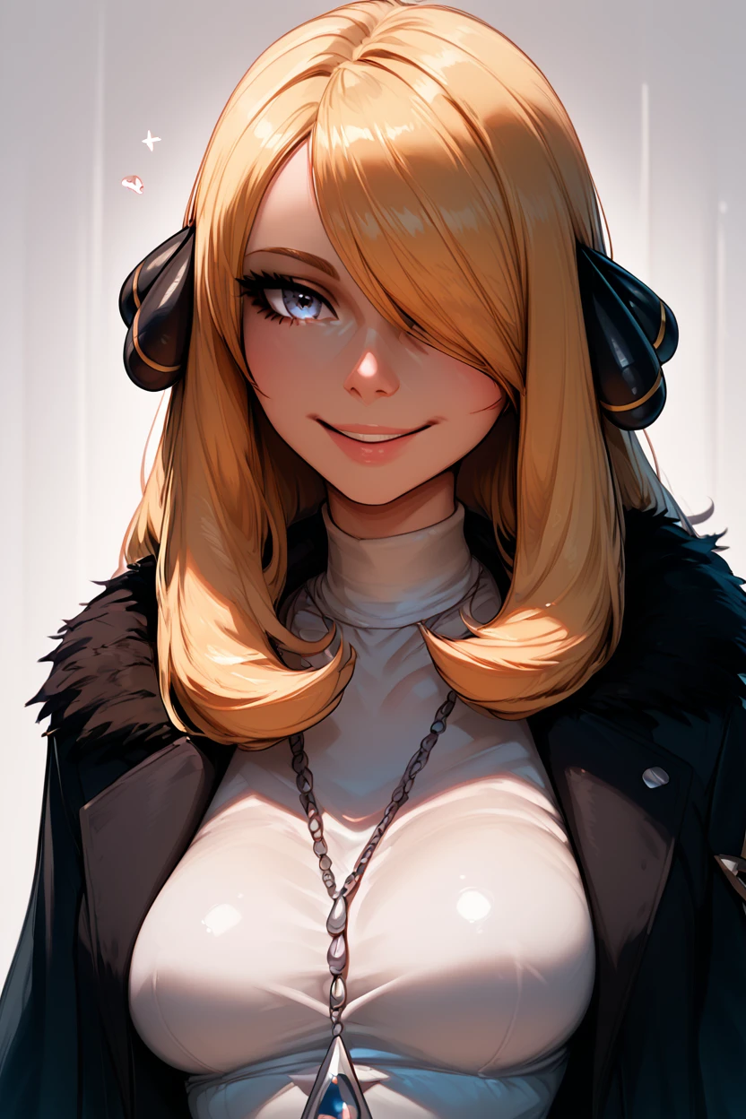score_9, score_8_up, score_8, medium breasts, (curvy), cute, eyelashes, BREAK, , BREAK, <lora:CynthiaPokemonPDXL:0.8>, zzCynthia, solo, 1girl, blonde, long hair, black coat, black pants,, <lora:IncaseStyle_PDXL:1.0>, , BREAK, smile, looking at viewer, cowboy shot, embedding:zPDXL, Expressiveh, <lora:SDXLFaeTastic2400:0.5>, <lora:Expressive_H-000001:0.4>,